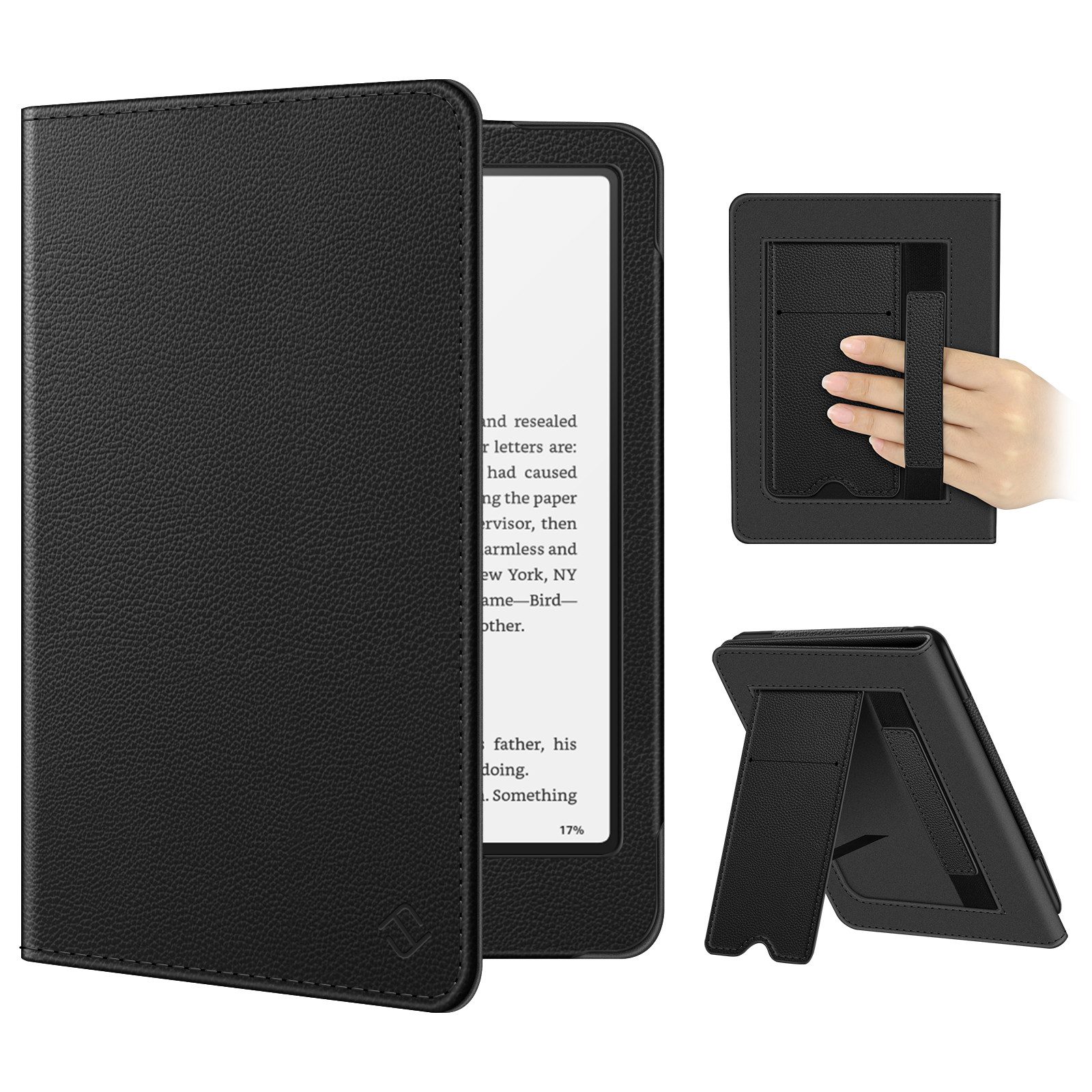 Fintie E-Reader-Hülle für 7" Kindle Paperwhite(12. Generation) - 2024 und Kindle Colorsoft Signature Edition (1. Generation), Kickstand Schutzhülle mit Handschlaufe und Auto Sleep/Wake Funktion