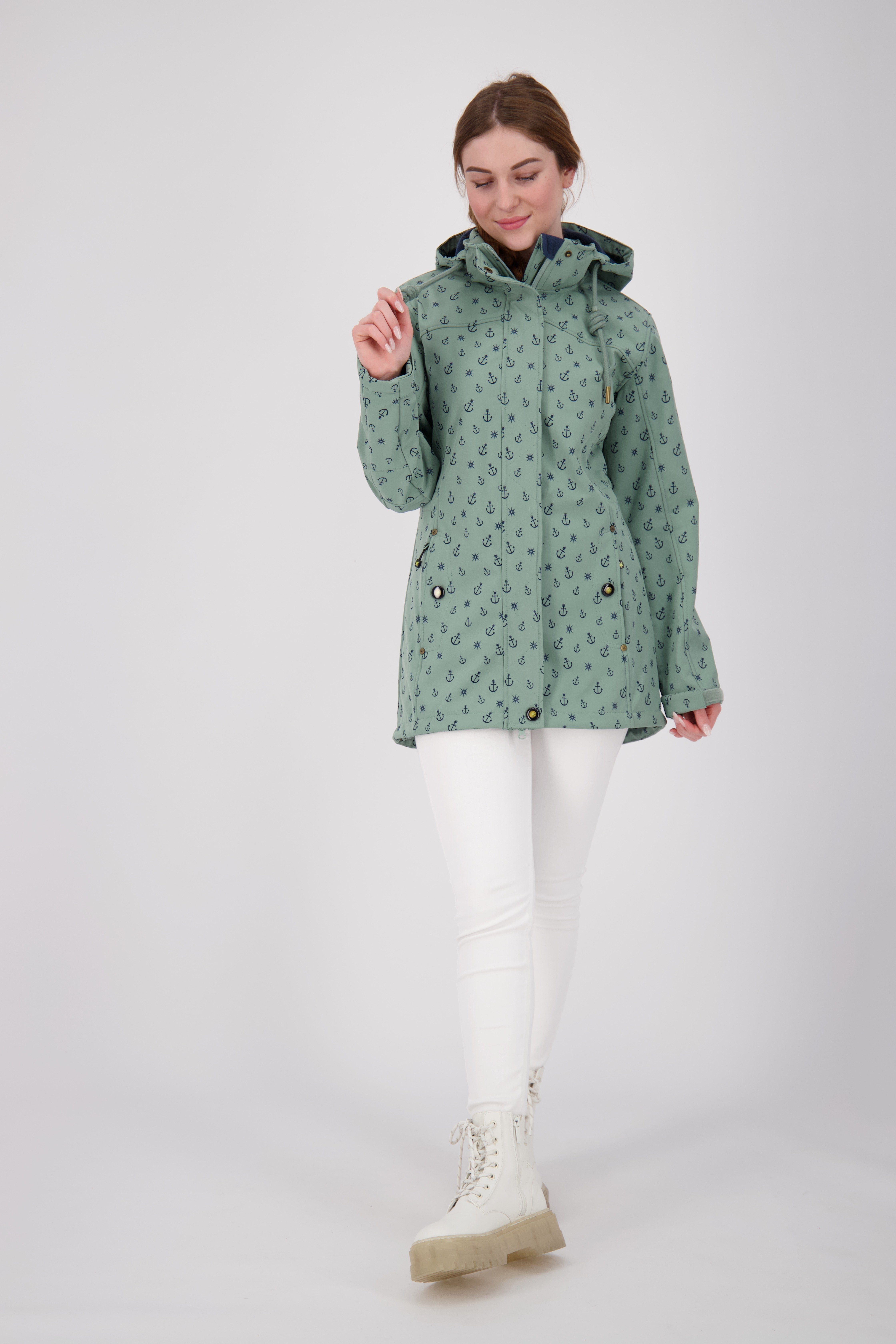 ankerglut Softshellmantel #ankerglutschein CS II WOMEN auch in Großen Größen erhältlich, mit abnehmbarer Kapuze