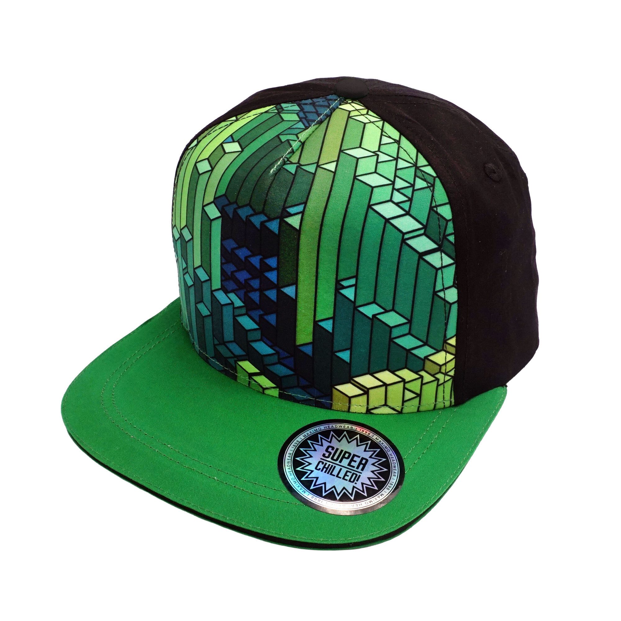 MAXIMO Baseball Cap KIDS BOY-Cap Grüne Pixel snap-back Verschluß (1-St)