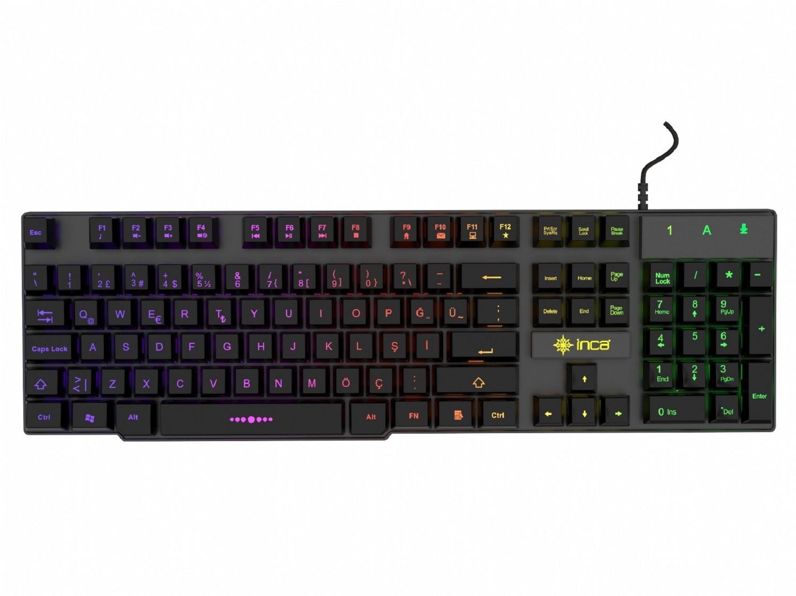 INCA Gaming Deluxe IKG-446: Tastatur LED-Hintergrundbeleuchtung Gaming-Tastatur