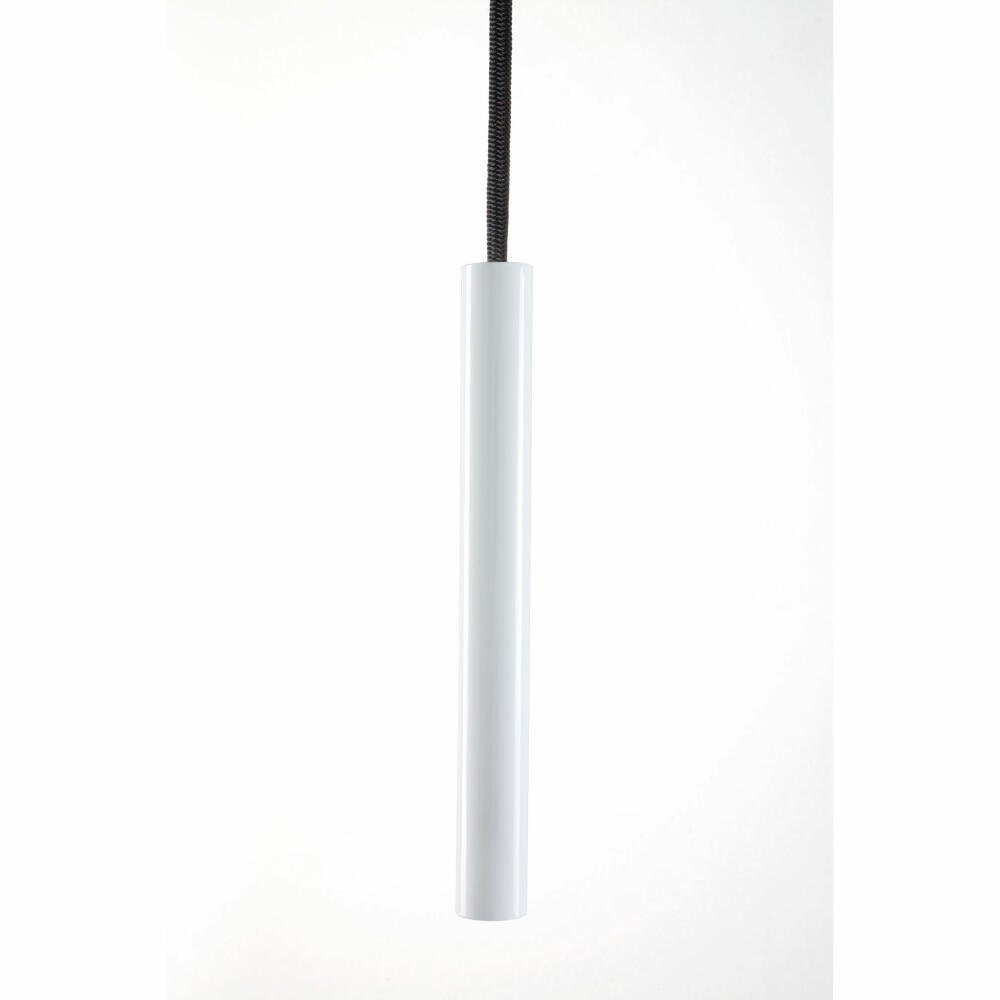 Depot4Design Garderobenhaken Wardrope Seil Schwarz, 4 Haken Weiß, hängende Seilgarderobe