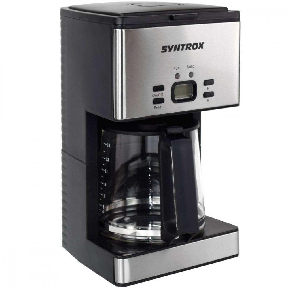 Syntrox Timer mit Syntrox Kaffeemaschine Filterkaffeemaschine Germany Kaffeeautomat Edelstahl Syntrox