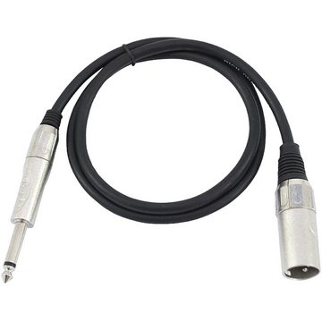 Omnitronic Omnitronic 3022519A XLR Adapterkabel [1x XLR-Stecker 3 polig - 1x Klin Audio-Kabel, (0.90 cm)