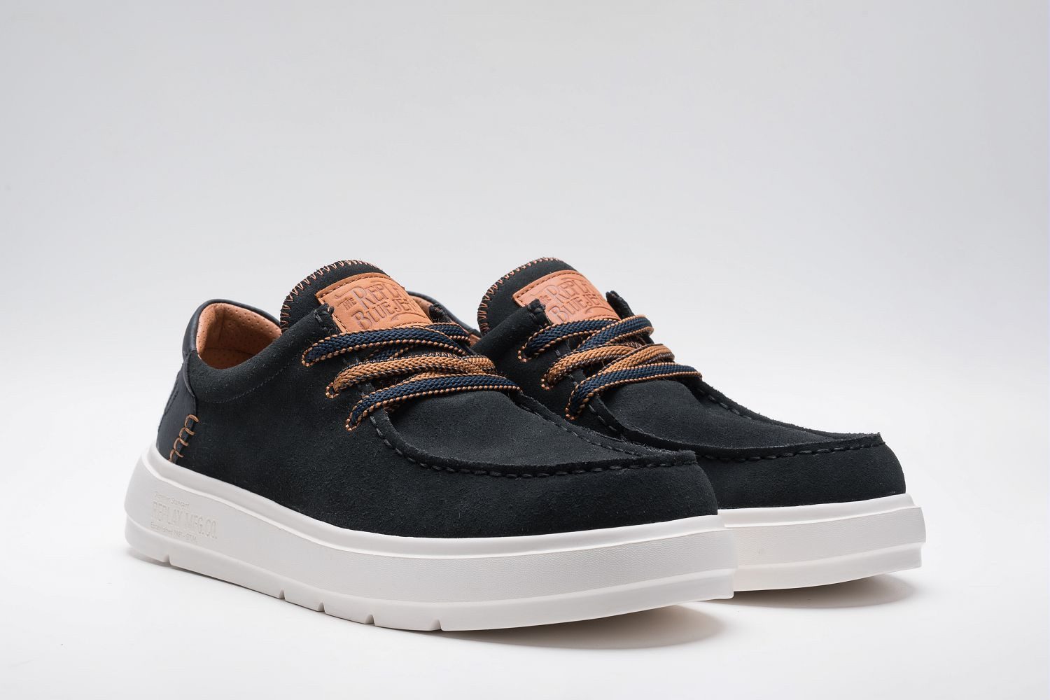 Replay Schnürschuh Mokassin, Halbschuh, Casual-Sneaker mit gepolstertem Schaftrand