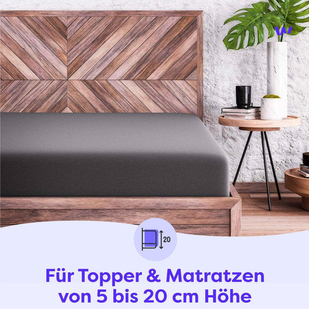 Wolkenfeld Spannbettlaken 100% Baumwolle - 2x günstig online kaufen