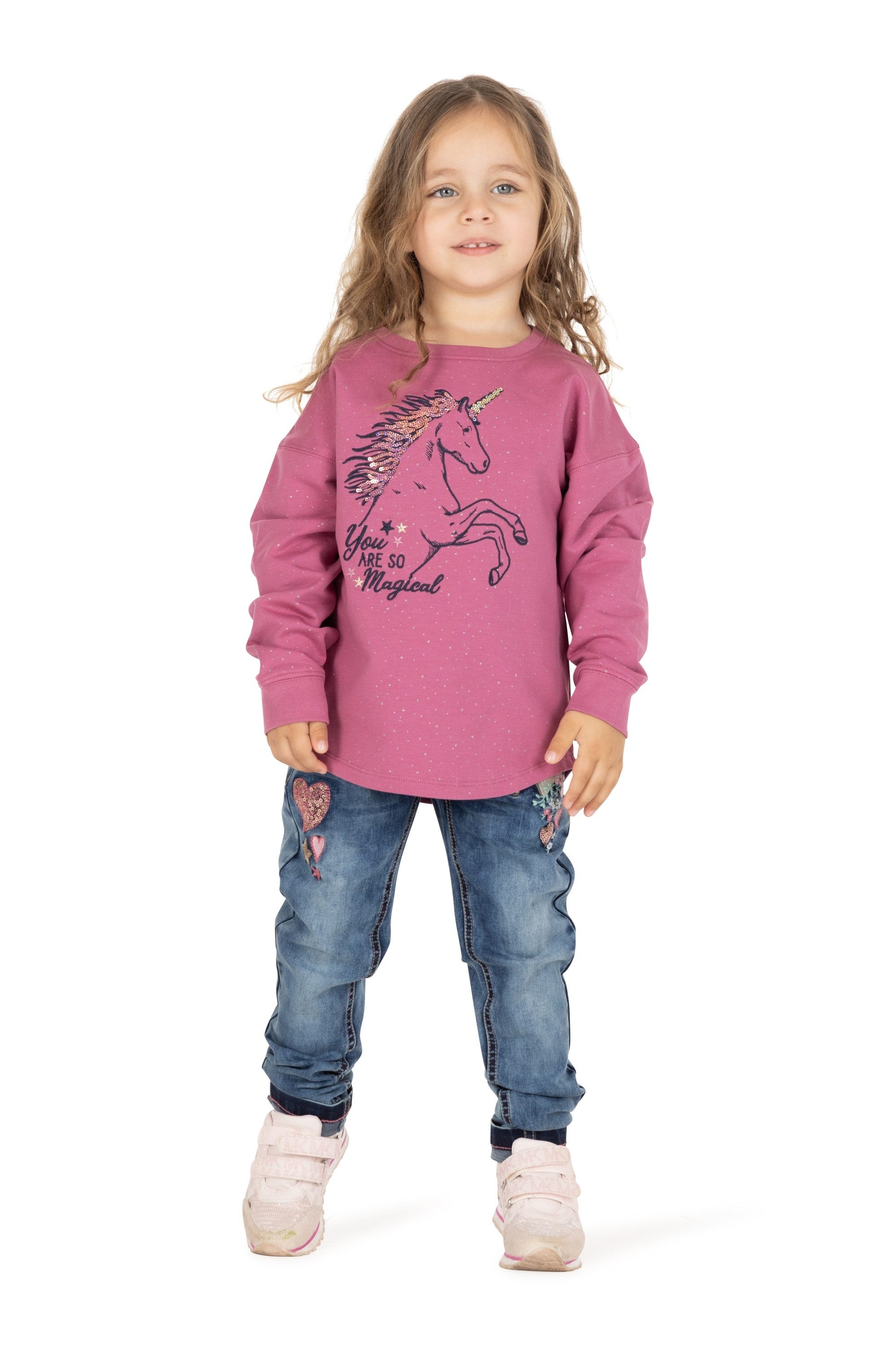 SALT AND PEPPER Sweatshirt Unique mit toller Einhornstickerei