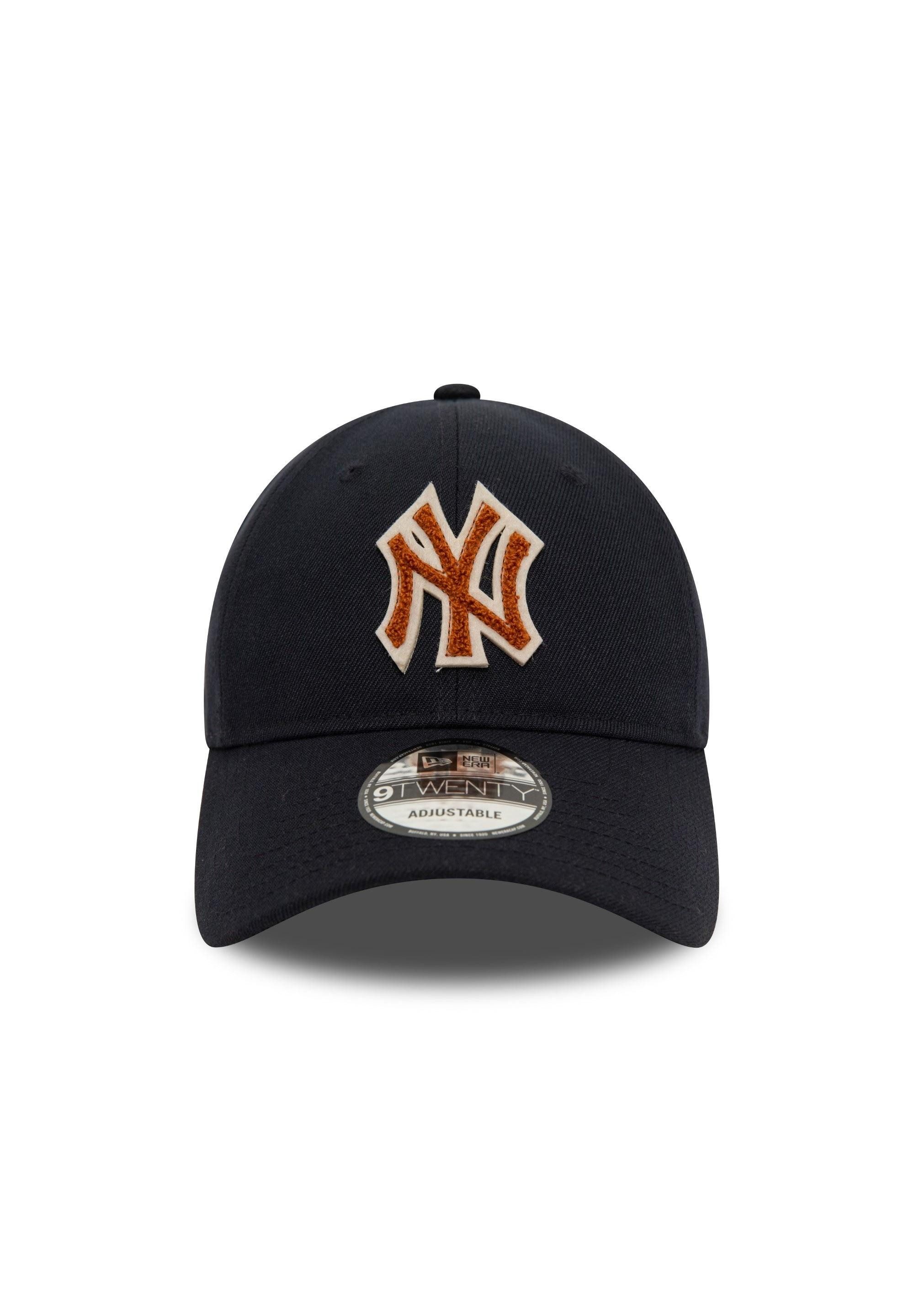 New Era Baseball Cap New York Yankees MLB Boucle Marineblau Verstellbare 9Twenty Cap New Er (1-St)