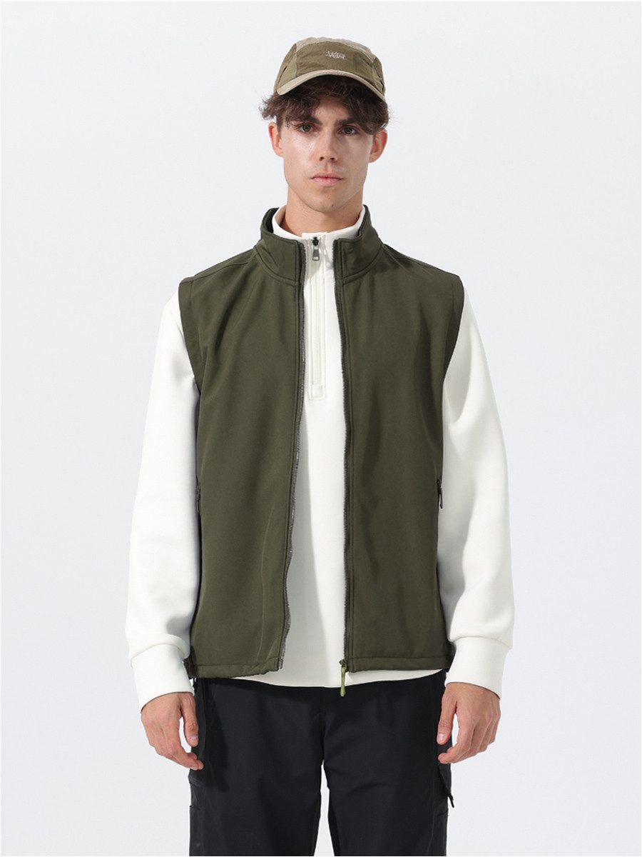 YOUTHUP Funktionsweste Herren Fleeceweste mit Stehkragen günstig online kaufen