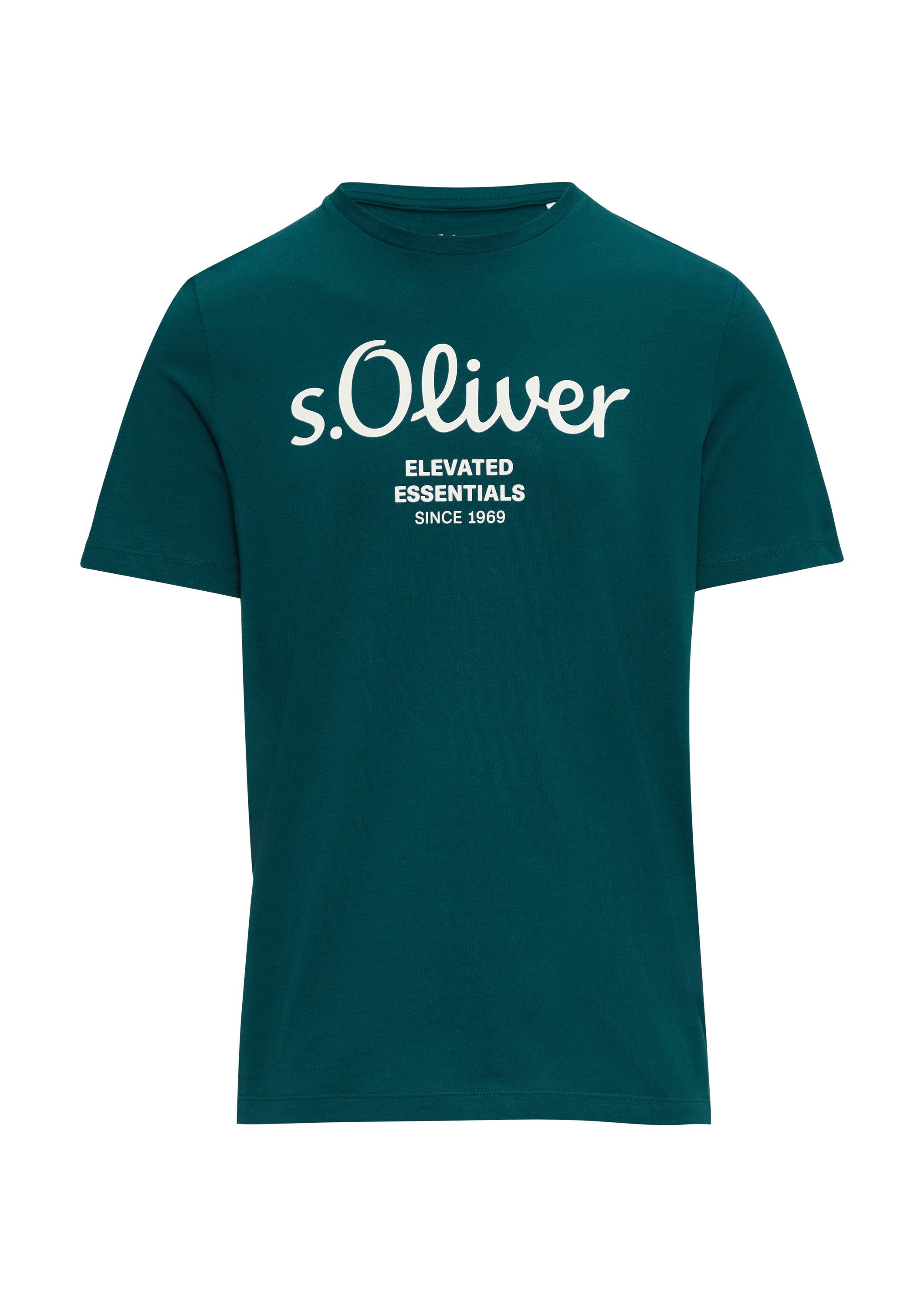 s.Oliver Kurzarmshirt T-Shirt T-Shirt mit Logo-Print günstig online kaufen