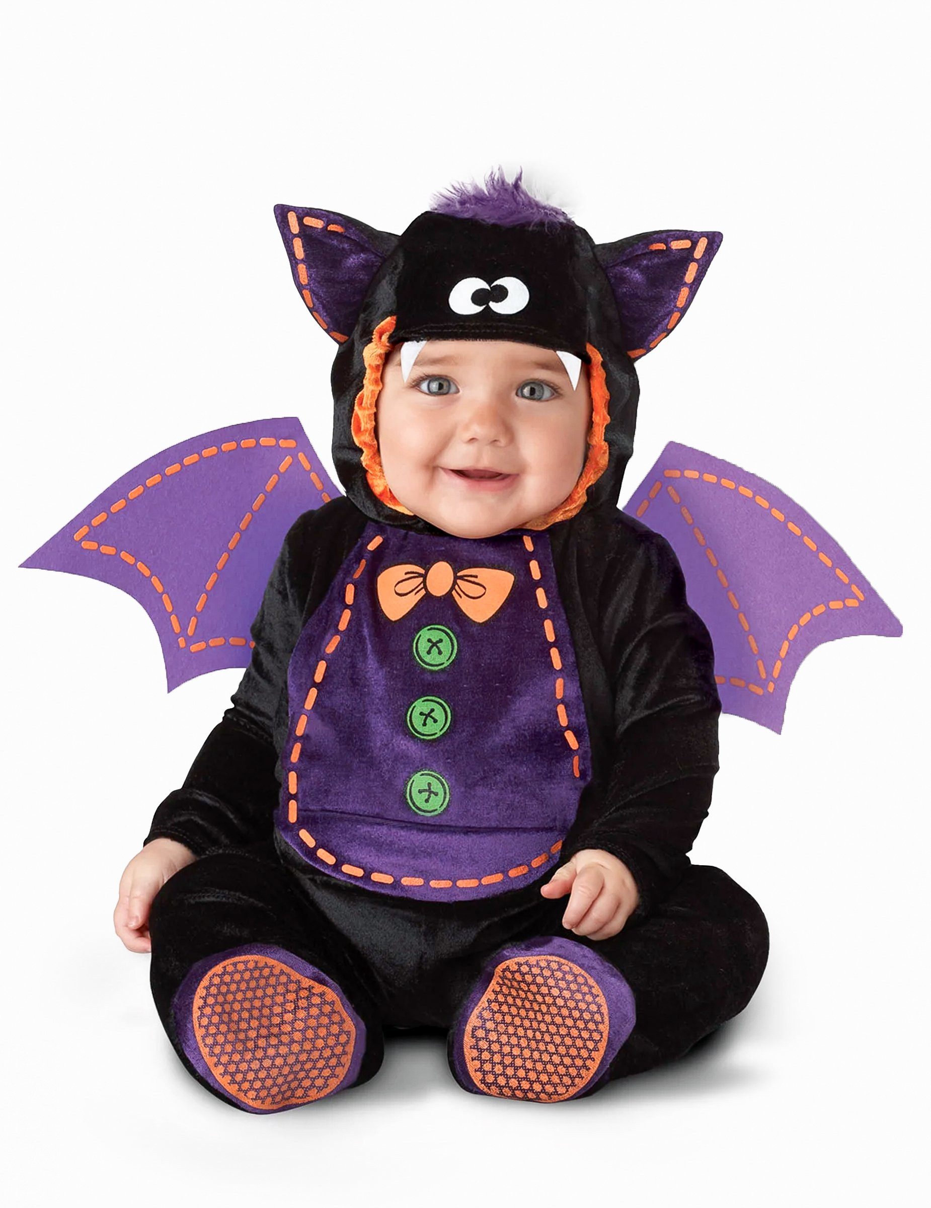 JADEO Vampir-Kostüm Süsse Fledermaus Babykostüm schwarz-lila