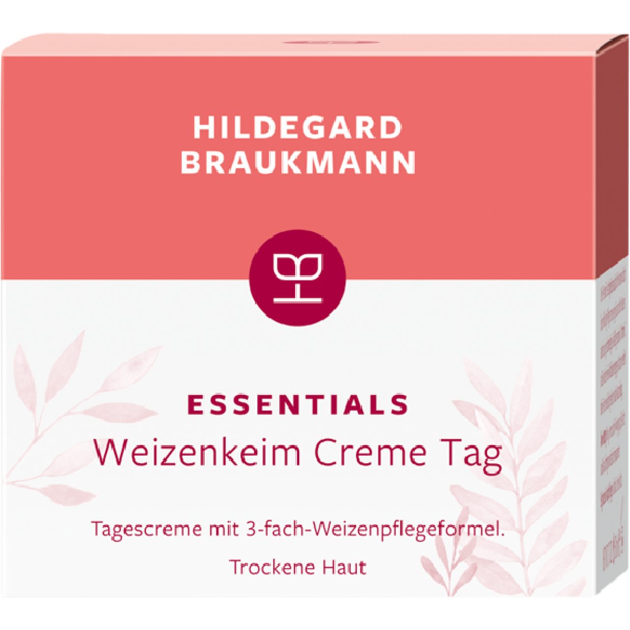 Hildegard Braukmann Tagescreme Essentials Weizenkeim Creme Tag, 3-fach-Weizenpflegeformel – Regelt den Fett- und F