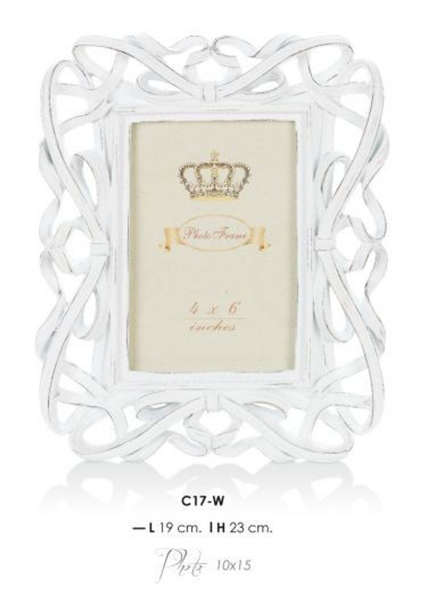 Casa Padrino Изображенияrahmen Barock Изображенияrahmen Weiß Antik Stil 23 x 19 cm - Изображения Rahmen Foto Rahmen Jugendstil Antik Stil Mod AX8