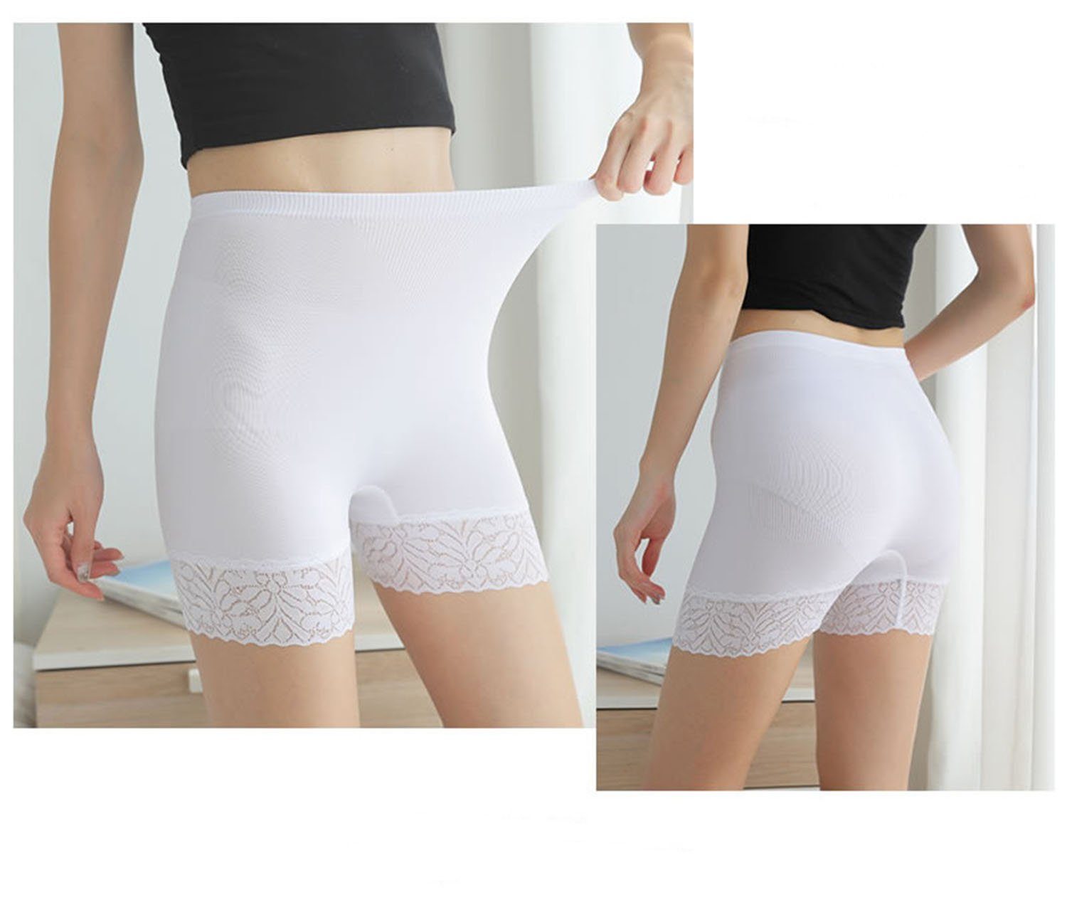 CTGtree Schlüpfer Damen Unterhose Shorts Unter Rock/Kleid Elastik Leggings
