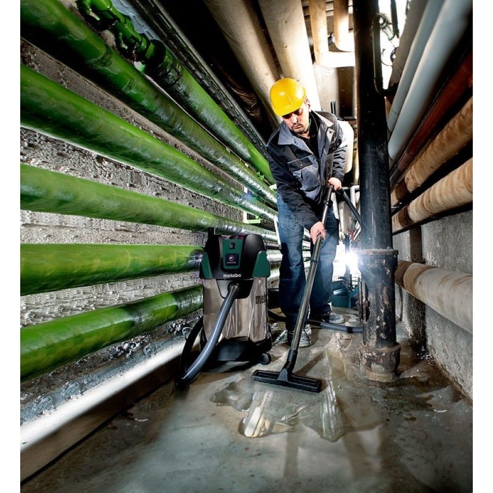 metabo Nass-Trocken-Akkusauger Metabo ASA 30 L PC Inox Allessauger - Industriestaubs., Leistungsstarker 1250 W Motor