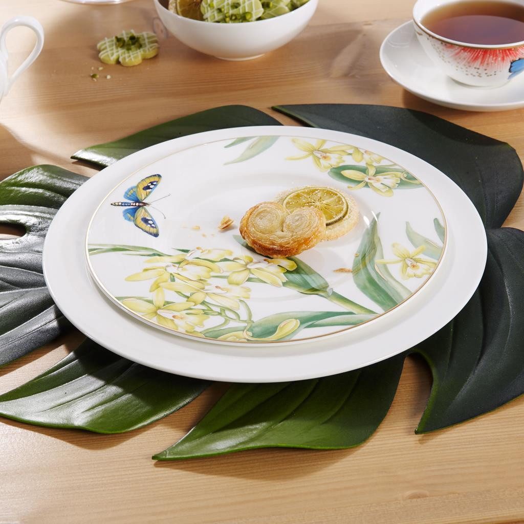 Villeroy & Boch Frühstücks-Geschirrset Amazonia Frühstücks-Set 18er Set (18-tlg), 6 Personen, Porzellan