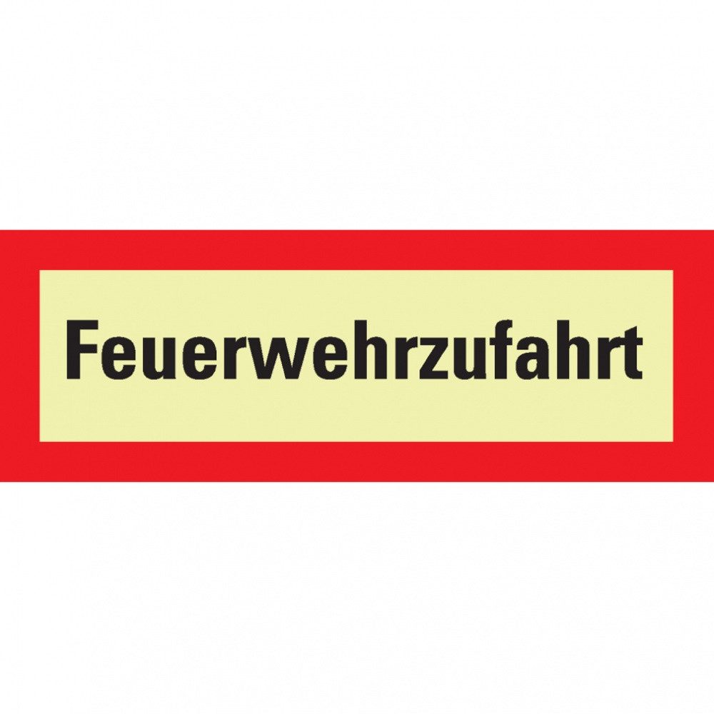 Thumbnail - König Werbeanlagen Hinweisschild PERMALIGHT langnachl. Feuerwehrschild Feuerwehrzufahrt, Aluminium, 420