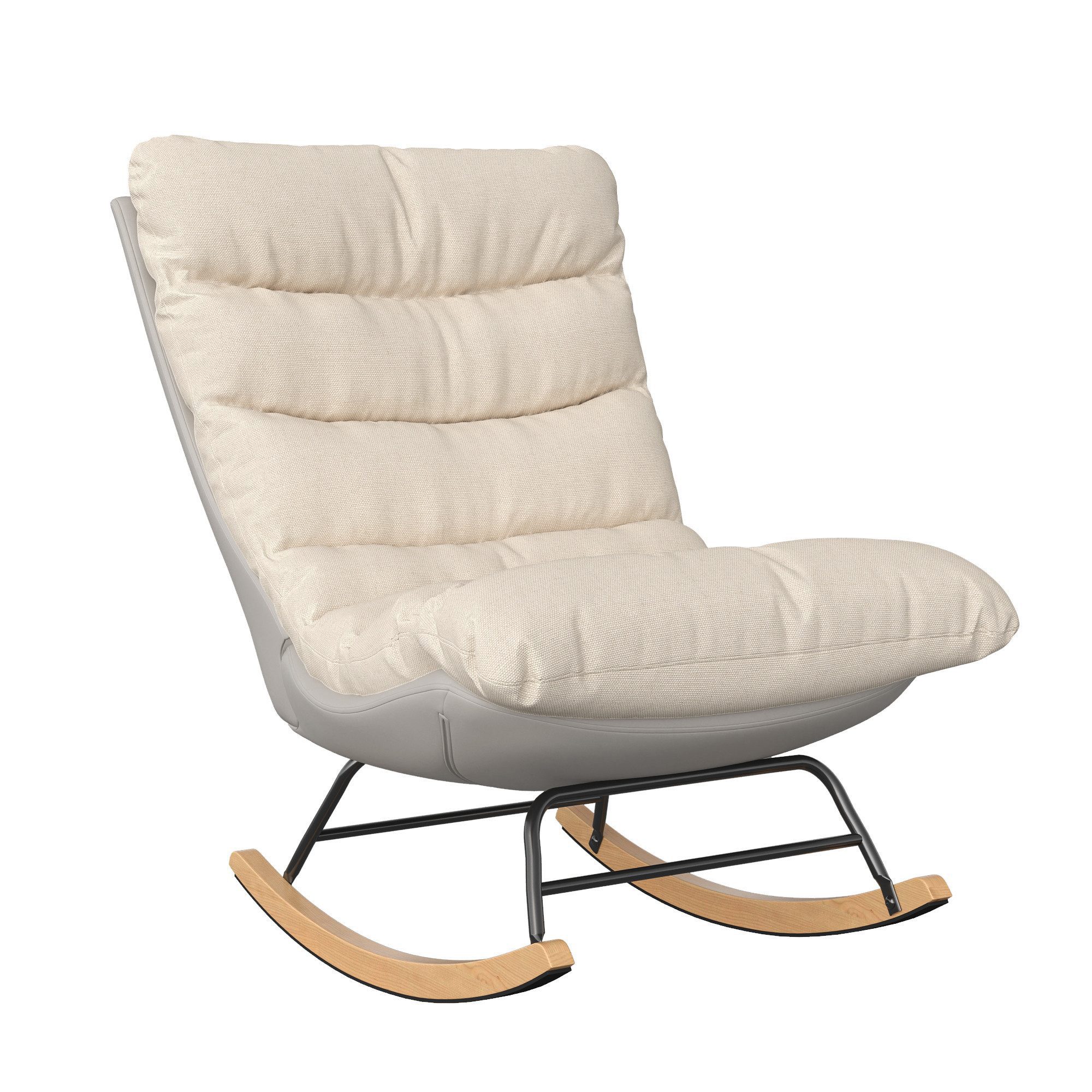 FUROKOY Schaukelstuhl Stillsessel Relaxsessel Schaukelsessel, (Abnehmbares günstig online kaufen