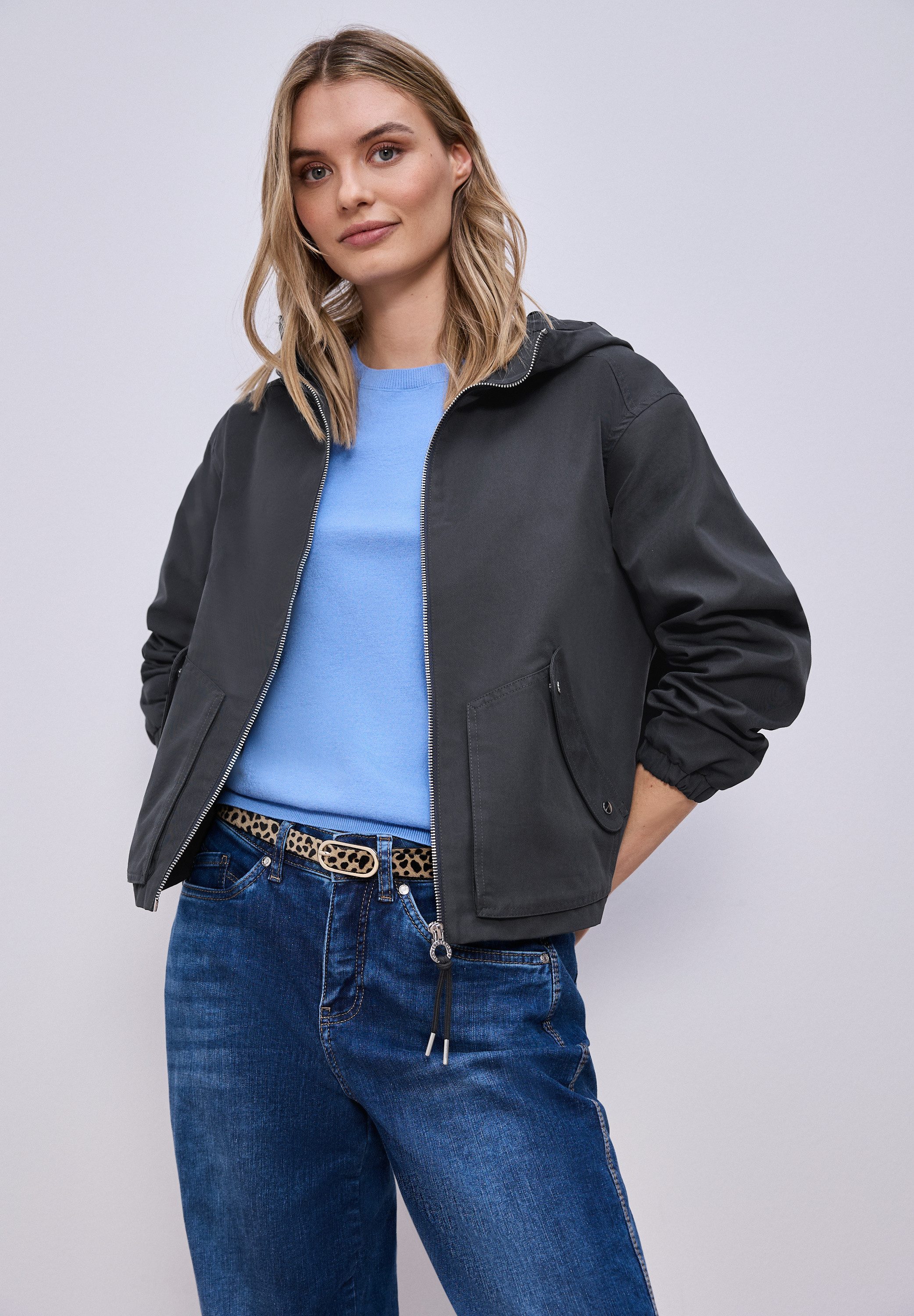 STREET ONE Kurzjacke im soften Baumwoll-Mix günstig online kaufen