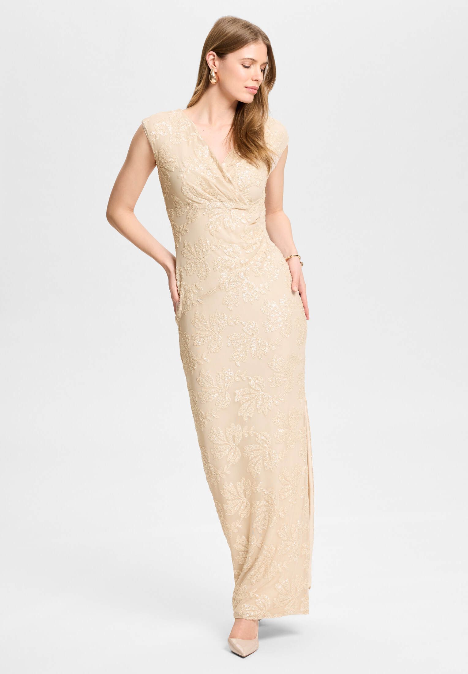SWING Abendkleid - Abendkleid aus besticktem Mesh