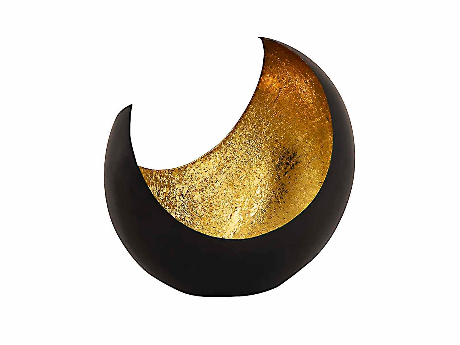 schwarz St) Teelichthalter Kerzenhalter Kerzenständer Casamia Sichelform (1 matt Kerzenhalter Moon