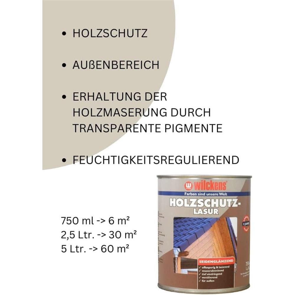 Wilckens Farben Holzschutzlasur, seidenglänzend, Mahagoni, 750 ml