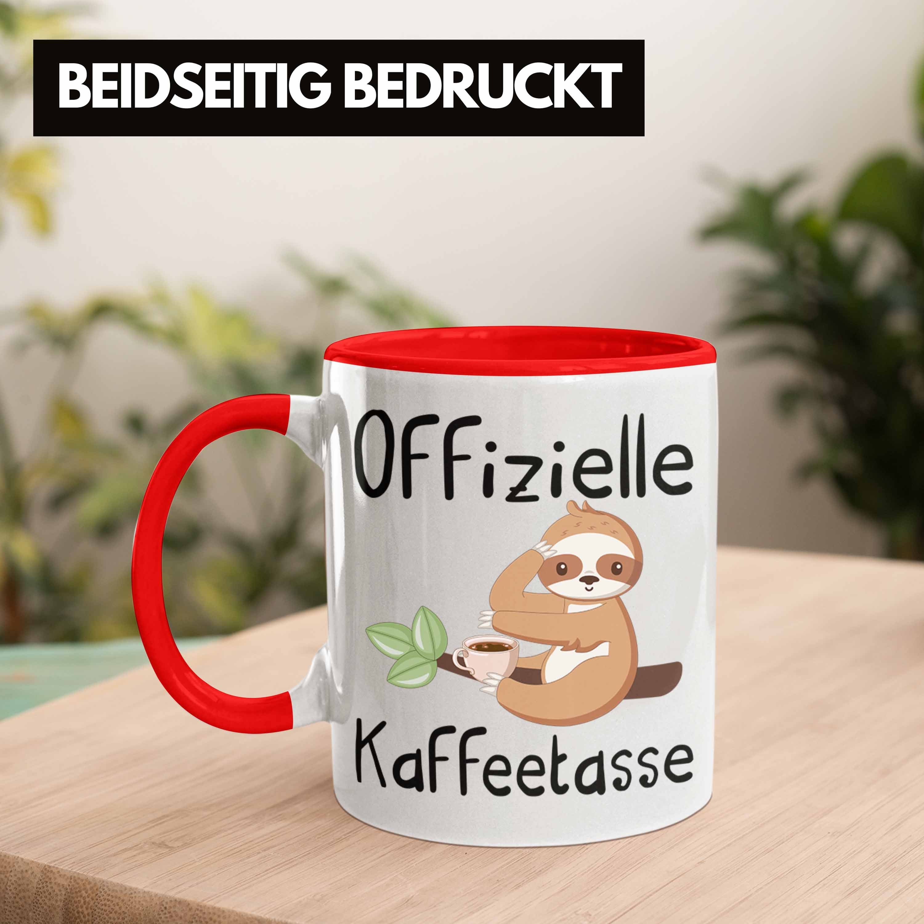 Kaffeetasse Offizielle Geschenk Geschenkidee Tasse Kaffee-Tass Rot Trendation Kaffeetrinker