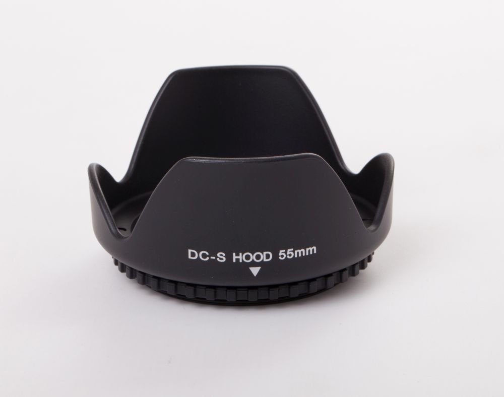 Innengewindedurchmesser Kamera DSLR für Foto 55mm für Objektive mit Gegenlichtblende, / vhbw Sonnenlichtblende