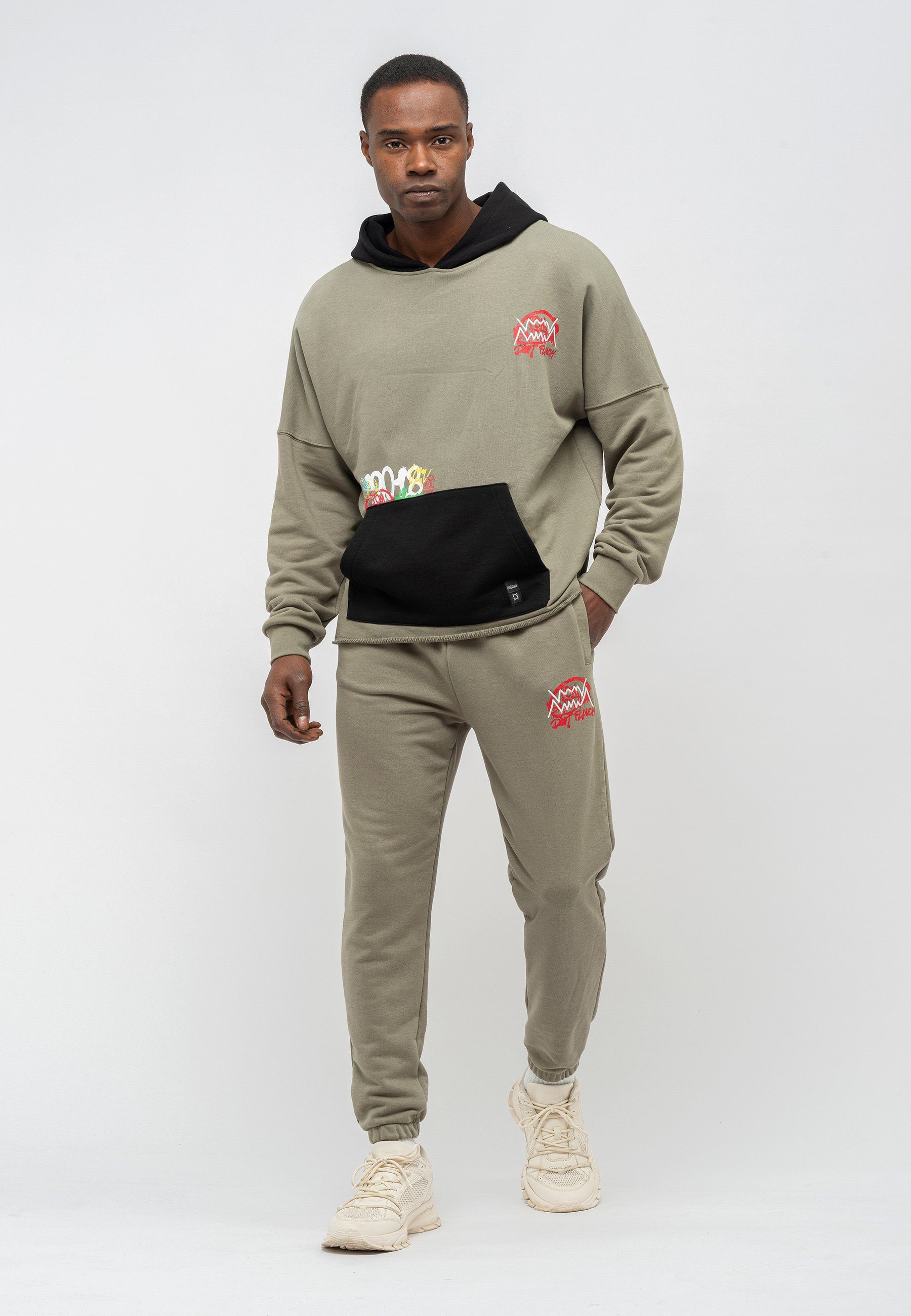 Tom Barron Trainingsanzug Tom Barron Mens Oversize Print Design Sweatshirt günstig online kaufen