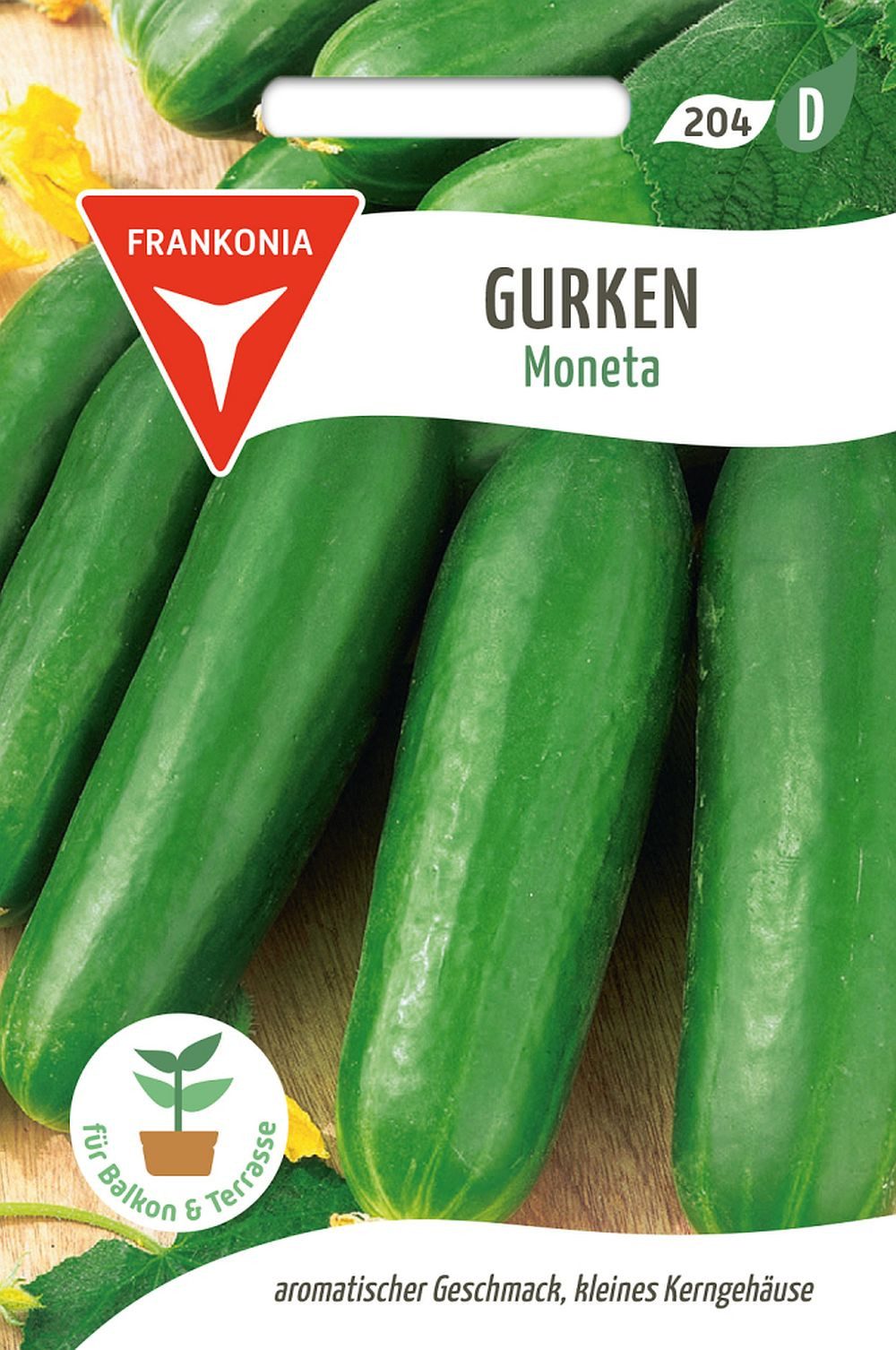 FRANKONIA Gemüsesamen Salatgurke, Moneta - Gurken-Samen Saatgut Samen, Cucumis sativus