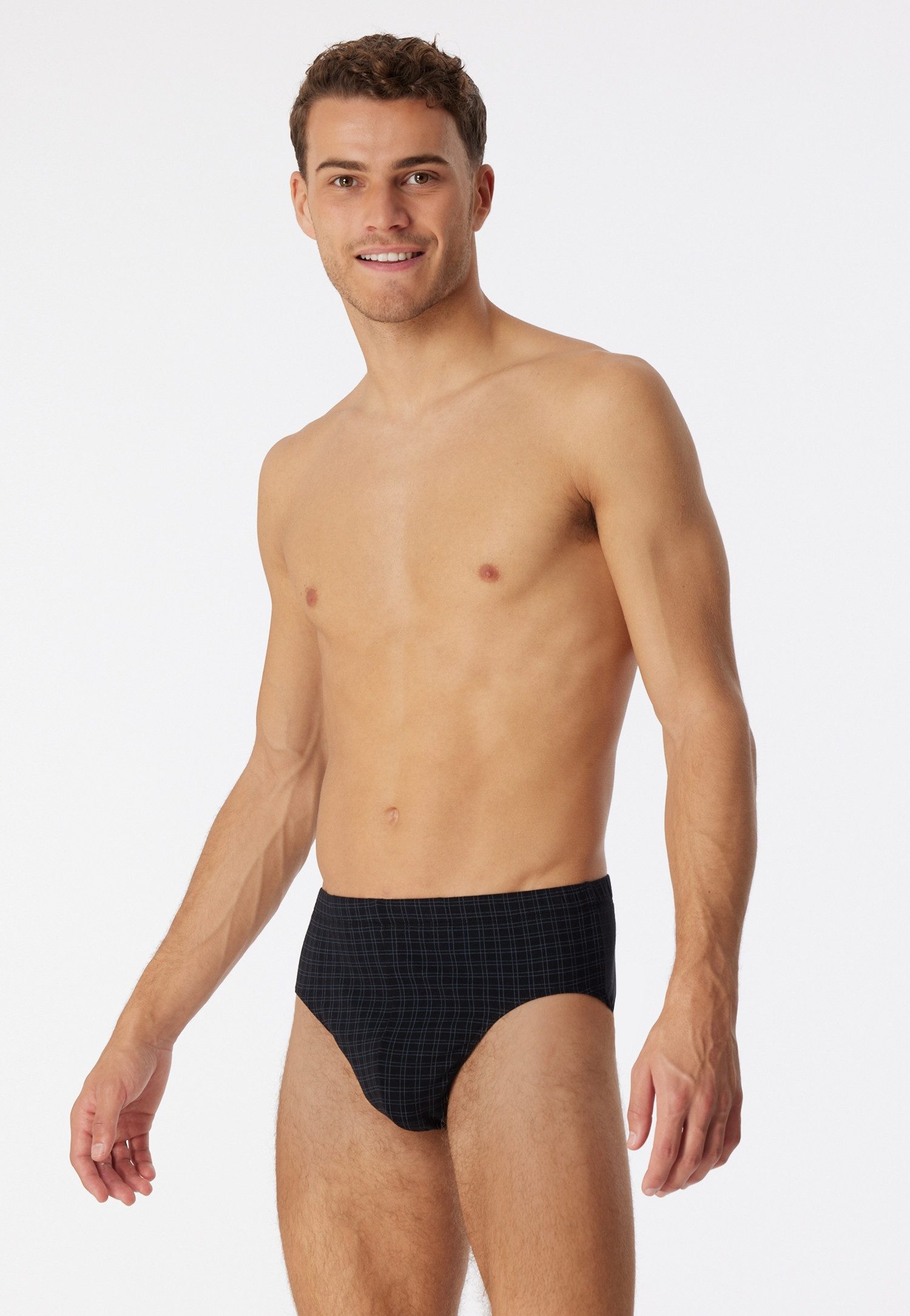 Schiesser Minislip Cotton Casual ohne Eingriff, kariert