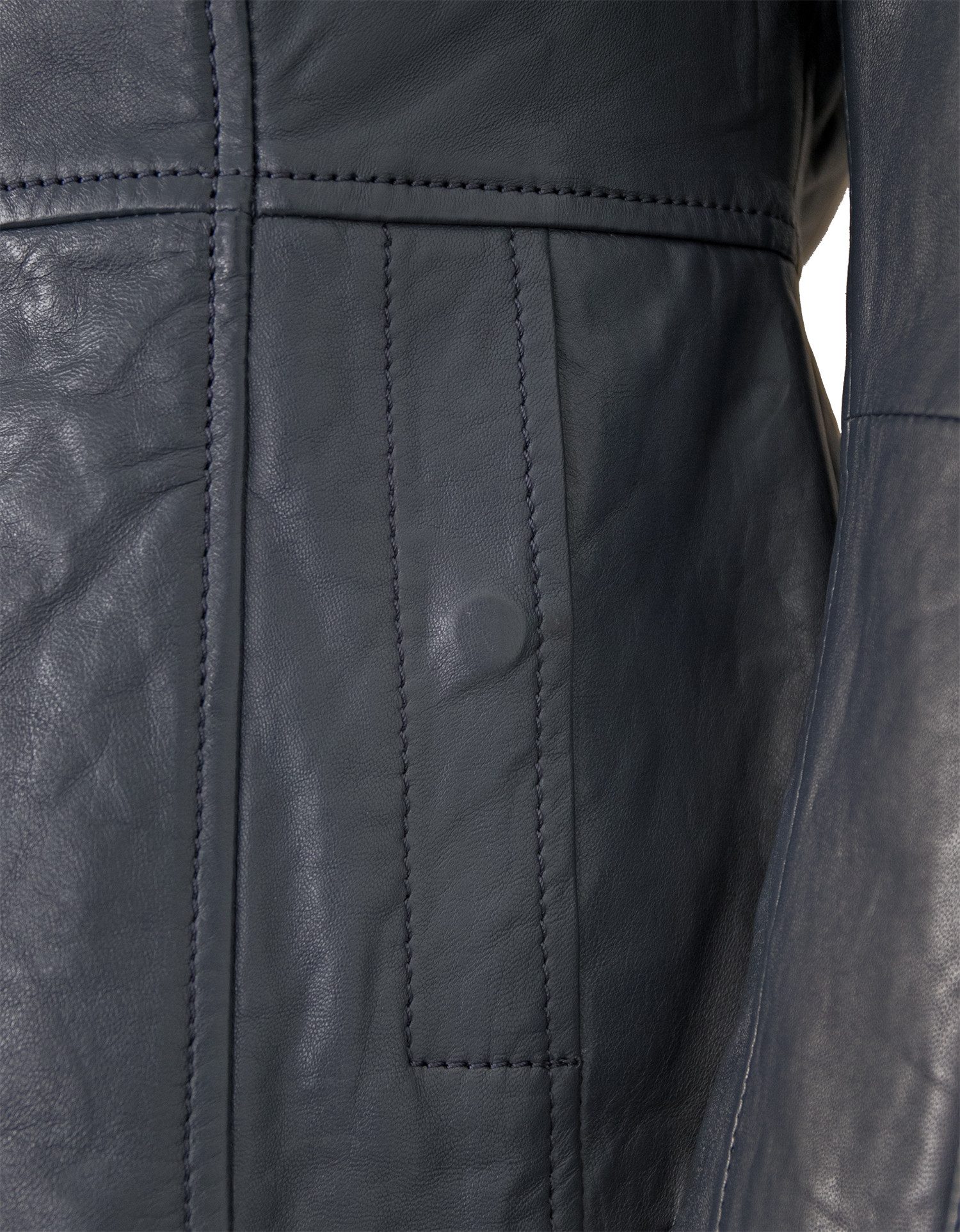 Otto Kern Lederjacke Lotta OTTO KERN - Damen Lederjacke Lammnappa navy – Bild 4 von 5