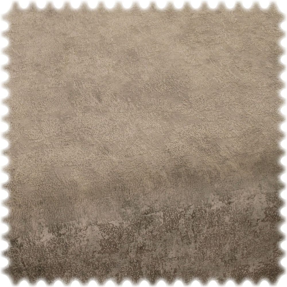 Heiro Stoff Vintage Samt Velours Möbelstoff Venedig Taupe mit Fleckschutz, Polsterstoff Meterware - Breite:140 cm
