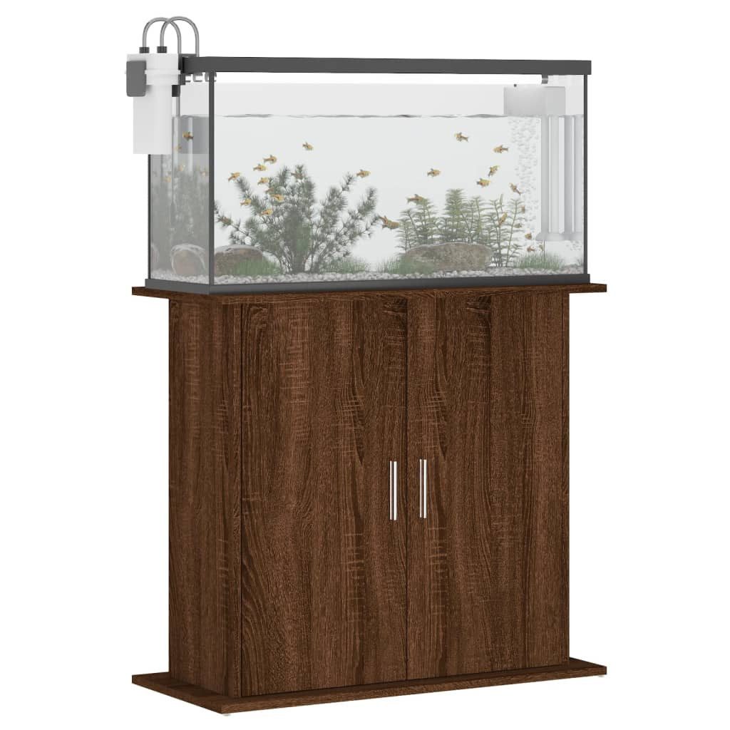 vidaXL Aquariumunterschrank Aquariumständer Braun Eichen-Optik 81x36x73 günstig online kaufen