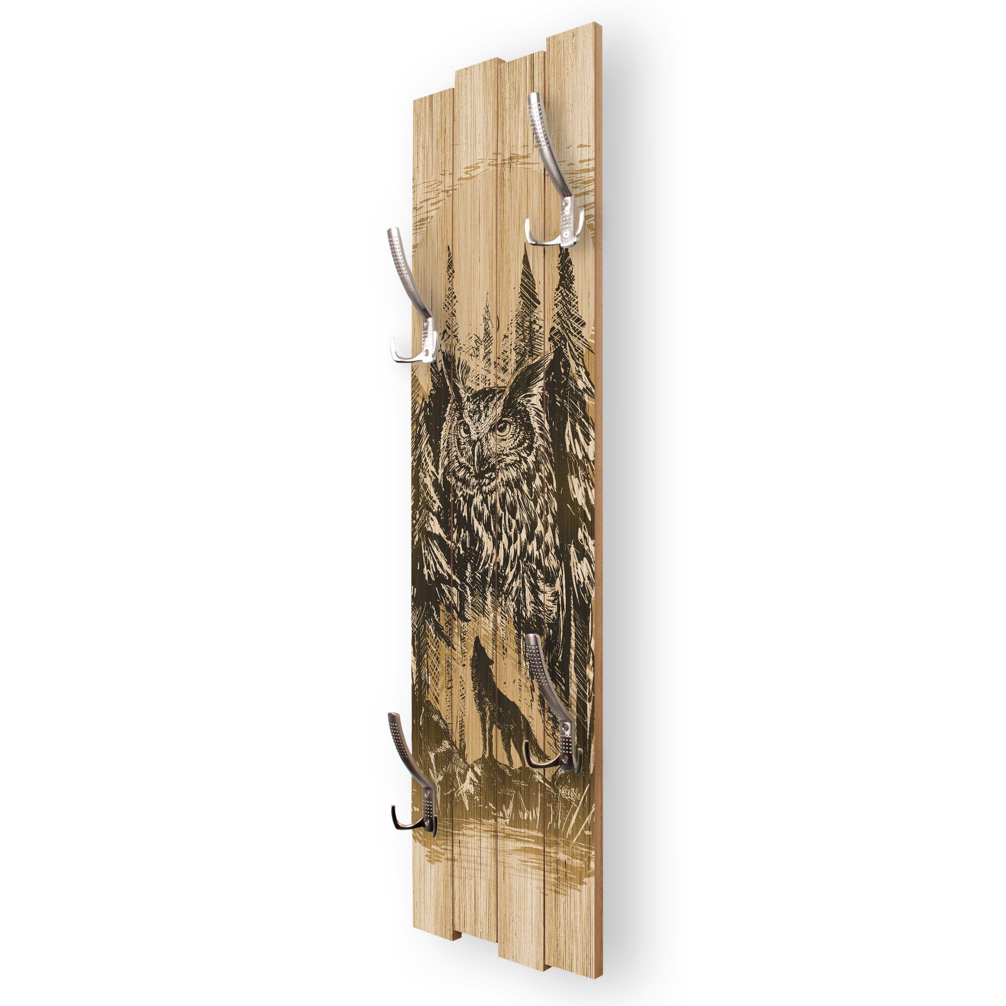 Kreative Feder Wandgarderobe Wand-Garderobe „Wildnis“ aus günstig online kaufen