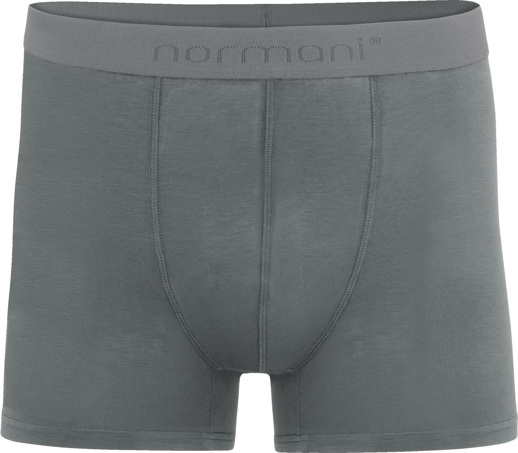 normani Boxershorts Bambus-Boxershorts Anthrazit 12 für Unterhosen Männer Herren Viskose weicher aus