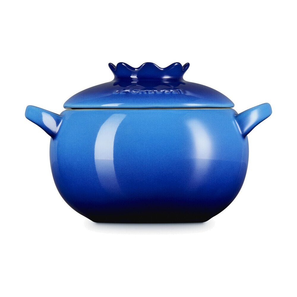 LE CREUSET Bräter Mini-Cocotte 0,48 l Blaubeere, Steinzeug, Mini-Cocotte, 0,48 l, Steinzeug, blau