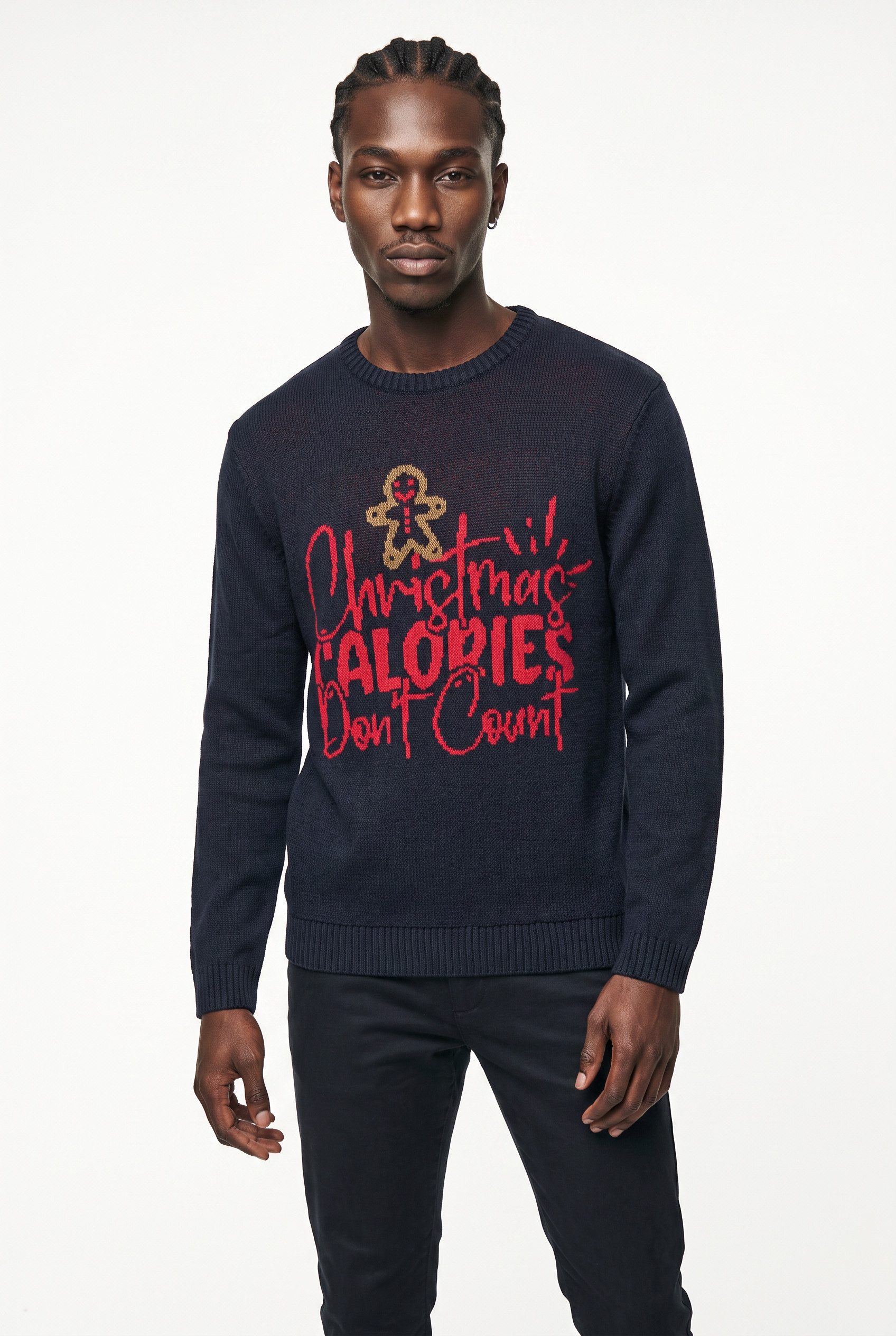 ONLY & SONS Rundhalspullover ONSX-MAX REG TEXT CREW KNIT