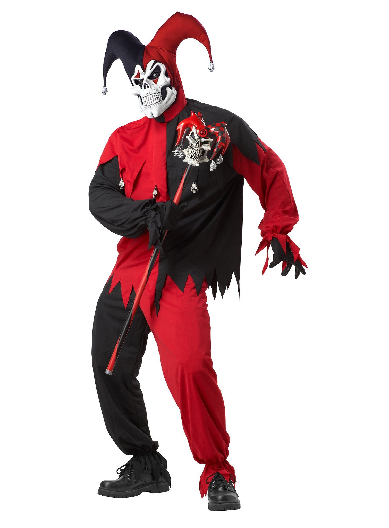 Metamorph Zauberer-Kostüm Teufelsnarr Stab, Ein Zepter für alle Horrorclowns!