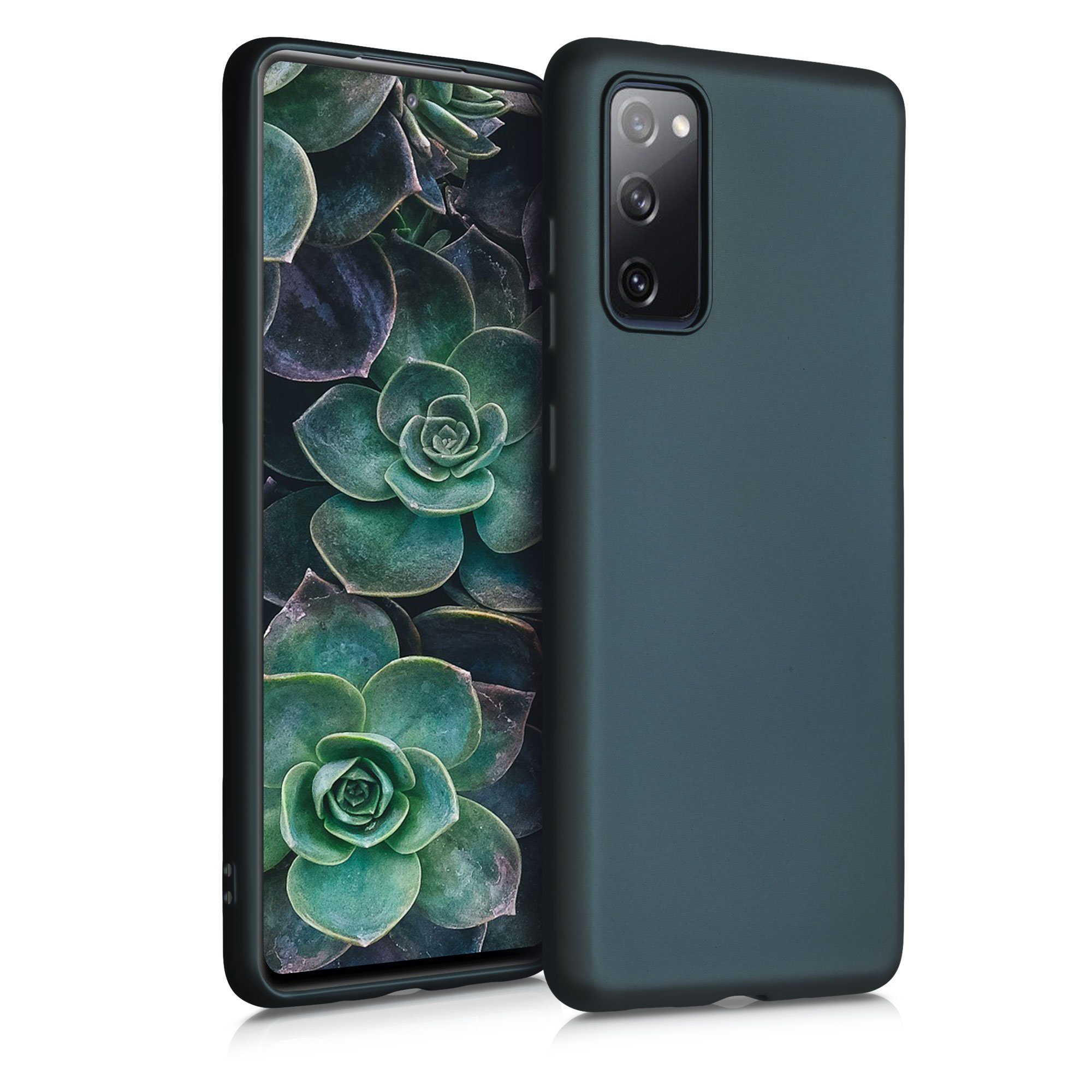 kwmobile Handyhülle Case für Samsung Galaxy S20 FE, Hülle Silikon metallisch schimmernd - Handyhülle Cover