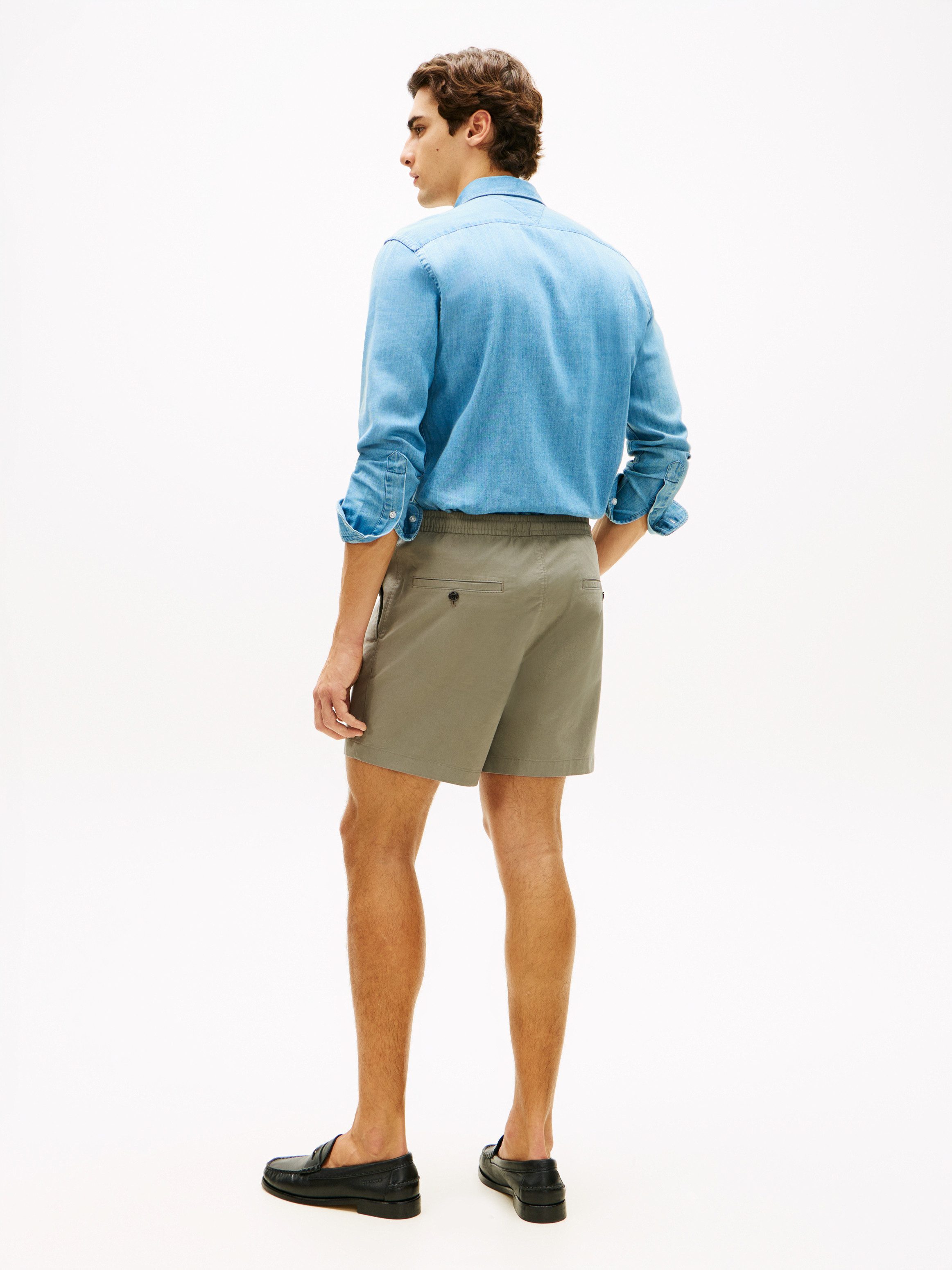 Tommy Hilfiger Shorts DOVER POPLIN aus Paper-Touch-Baumwolle, elastischer Bund – Bild 5 von 5