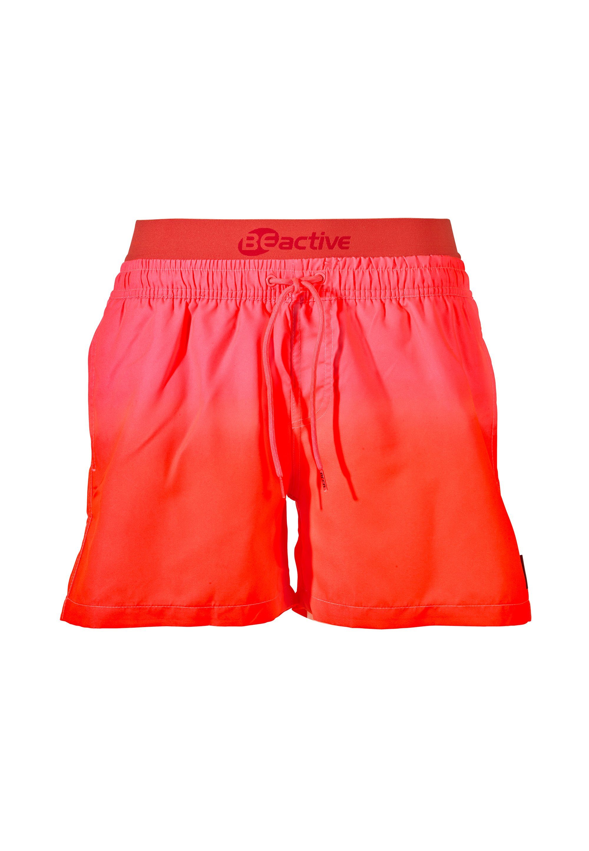 (1-St) BEactive Beco coolem Farbverlauf Swim rot Beermann Shorts Badehose mit