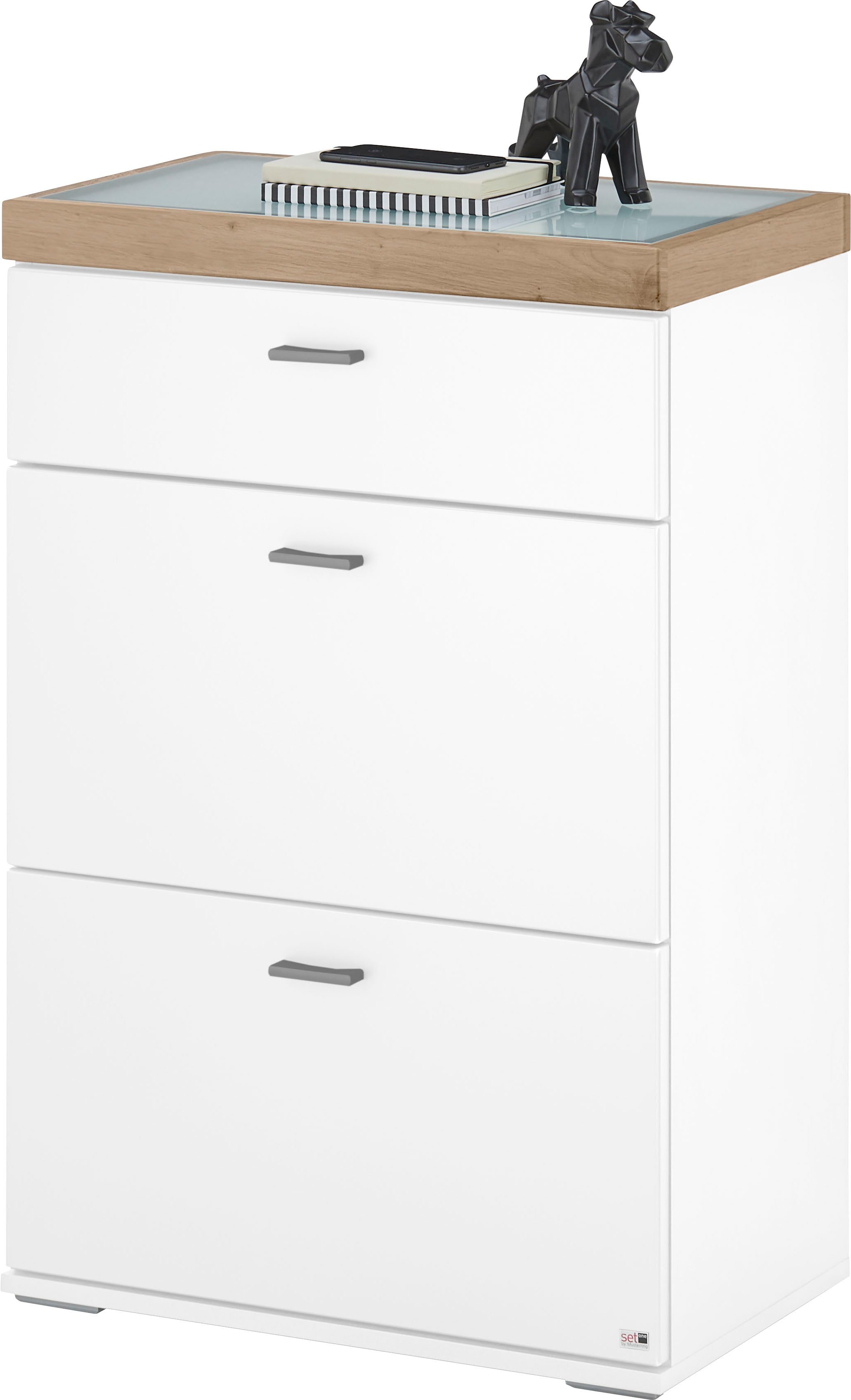 set one by Musterring Sideboard Lancaster Dielen, inklusive LED-Beleuchtung, in 2 Farben erhältlich, B 61 x H 104 cm