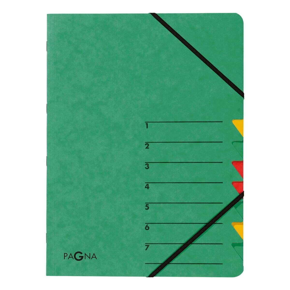 PAGNA Organisationsmappe Standard, Ordnungsmappe mit 7 Fächern, A4
