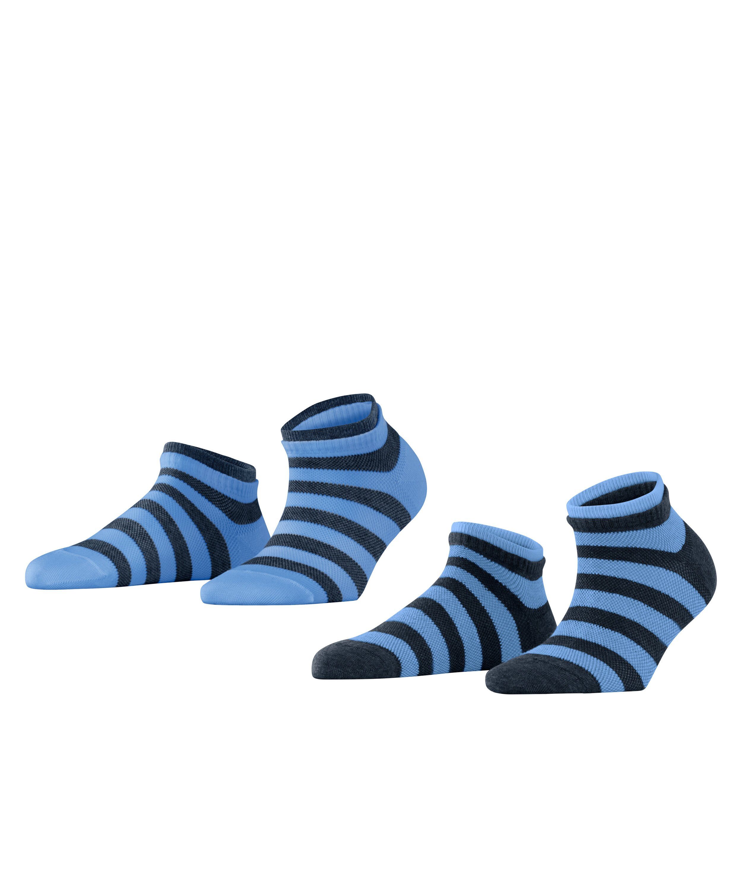 Biobaumwolle Mesh 2-Pack Sneakersocken Stripe Esprit (0030) sortiment aus (2-Paar)