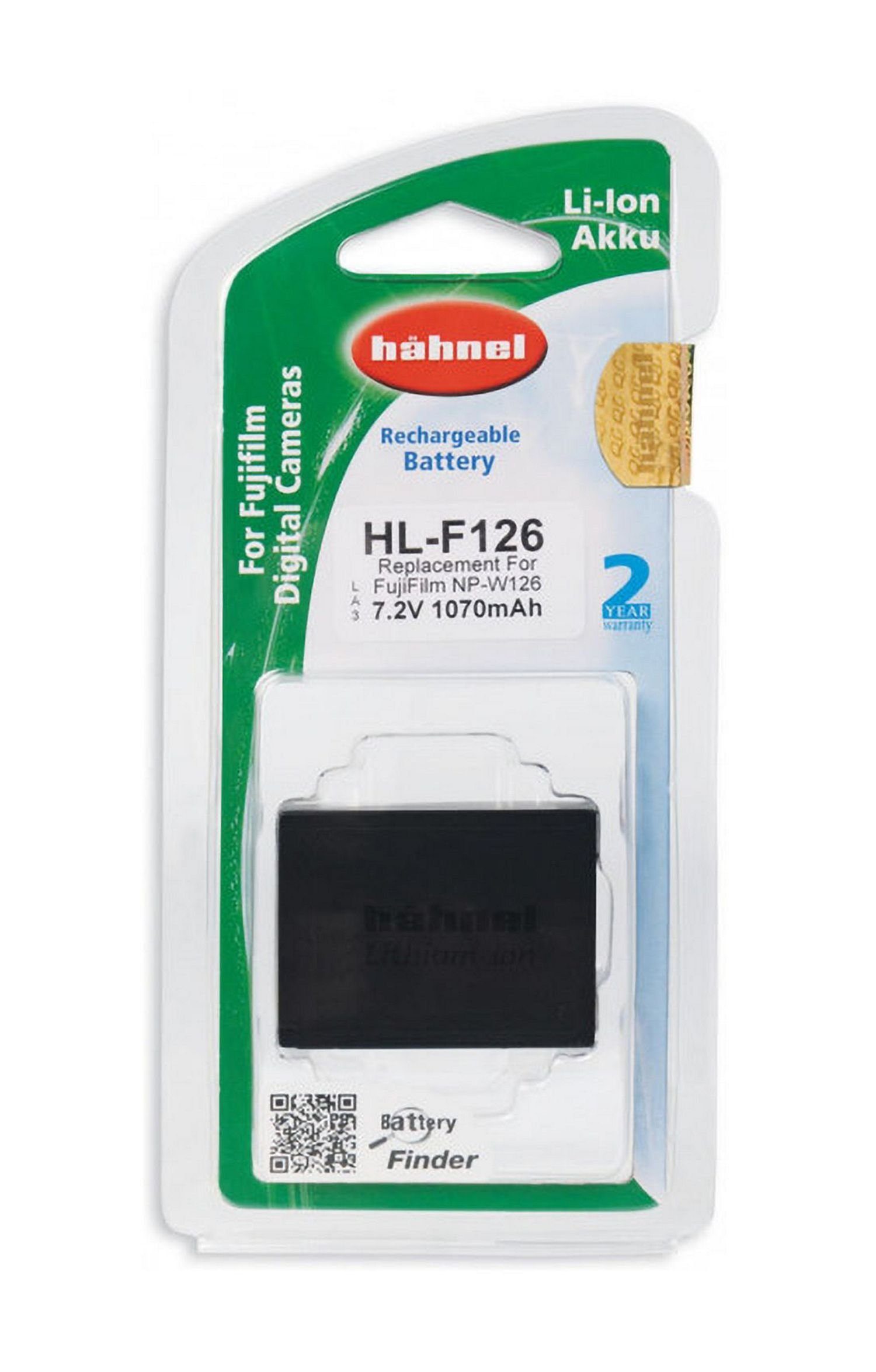 AGI Hähnel Akku kompatibel mit Fuji NP-W126 Akku Akku