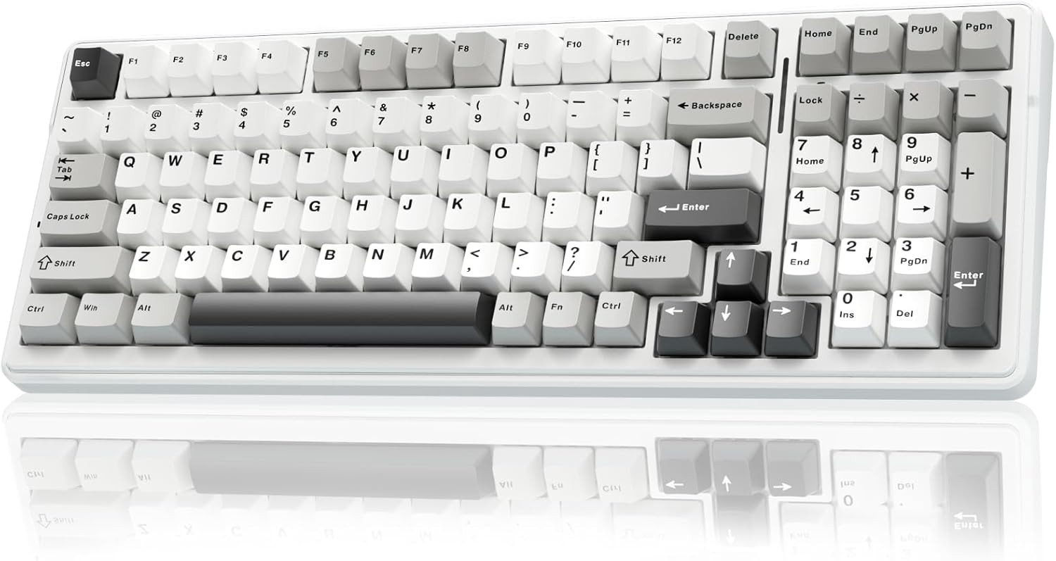 nsihing AULA F99 Mechanische Gaming Tastatur, RGB, Hot Swap, Bluetooth Gaming-Tastatur