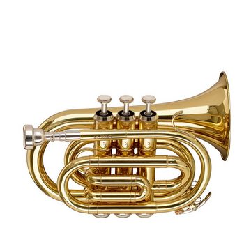 Stagg B Taschentrompete, ML-Bohrung, Messing-Korpus Trompete