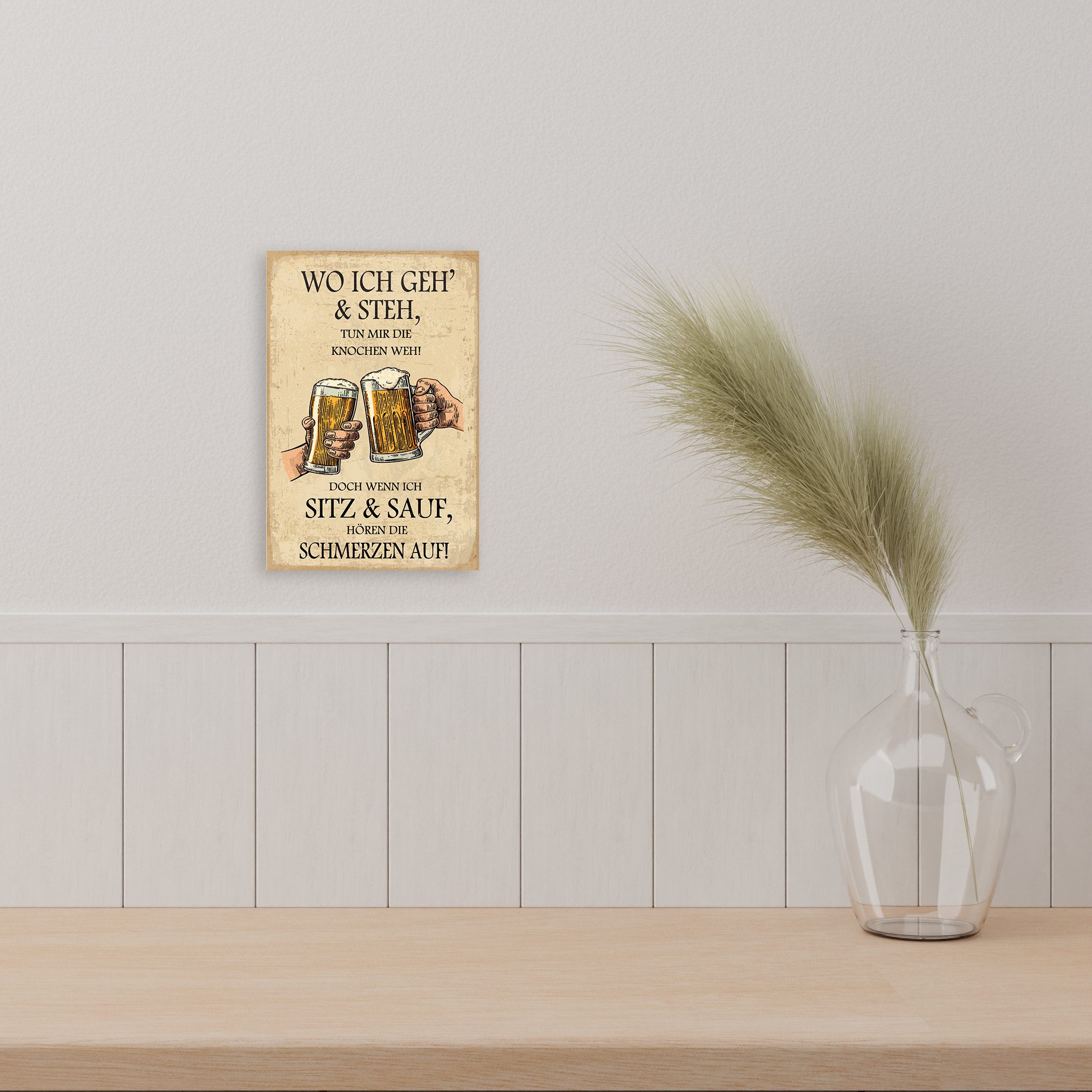 queence Alu-Dibond-Druck Bier, Getränke, Sprüche, Sprüche & Texte, Bier, Sprüche, Werkstatt, Schild