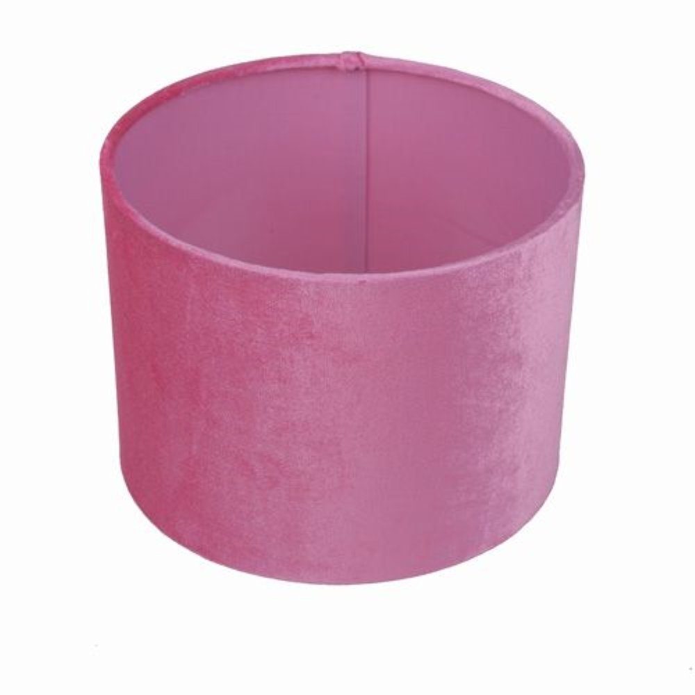 Dirk Davids Leuchten GmbH Lampenschirm Lampenschirm für Tischleuchte in Zylinder Velur Rose TL 20-20-15, Exklusiver Lampenschirm