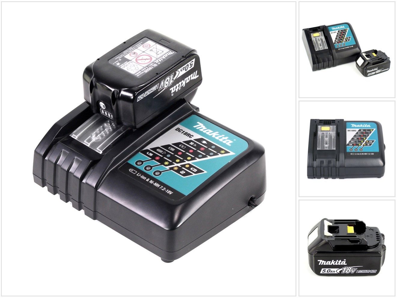 Makita Power Source Kit 18V mit 1x BL1850B Akku 5,0Ah + DC18RC Ladegerät Akkupacks